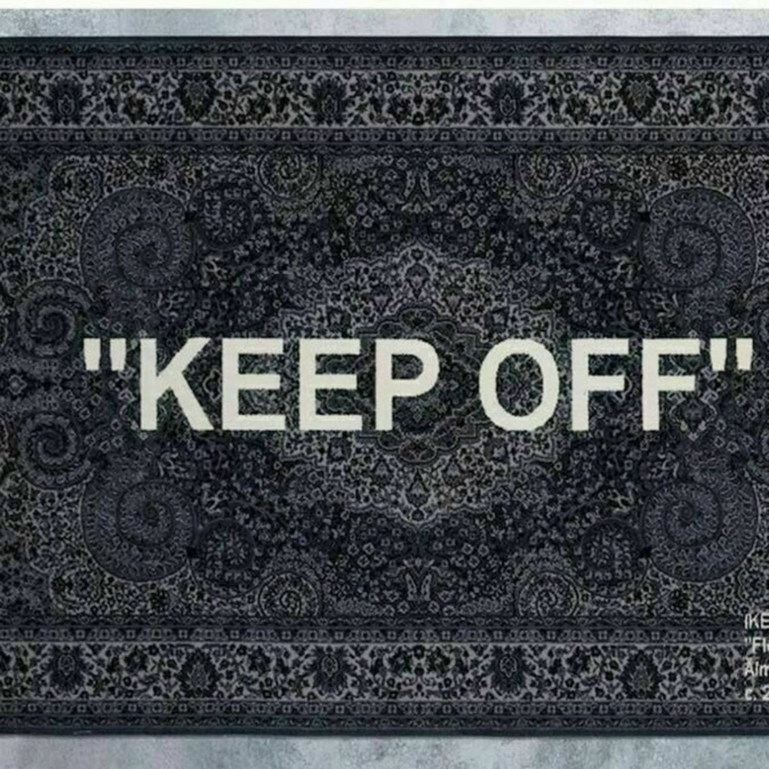 Virgil abloh ikea rug replica top
