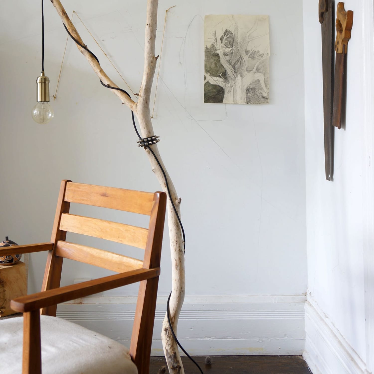 Wood branch lamp new arrivals