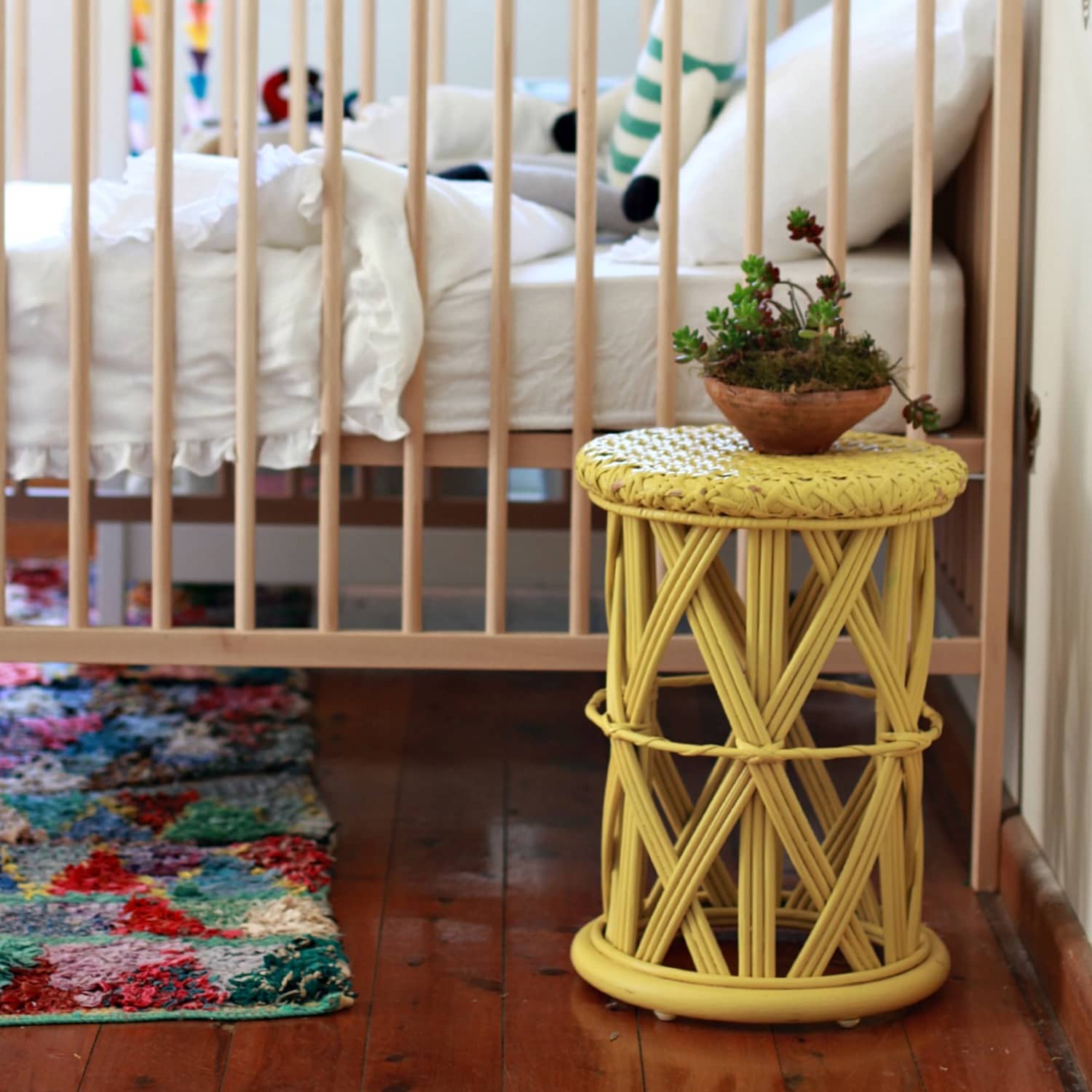 Ikea crib online natural wood
