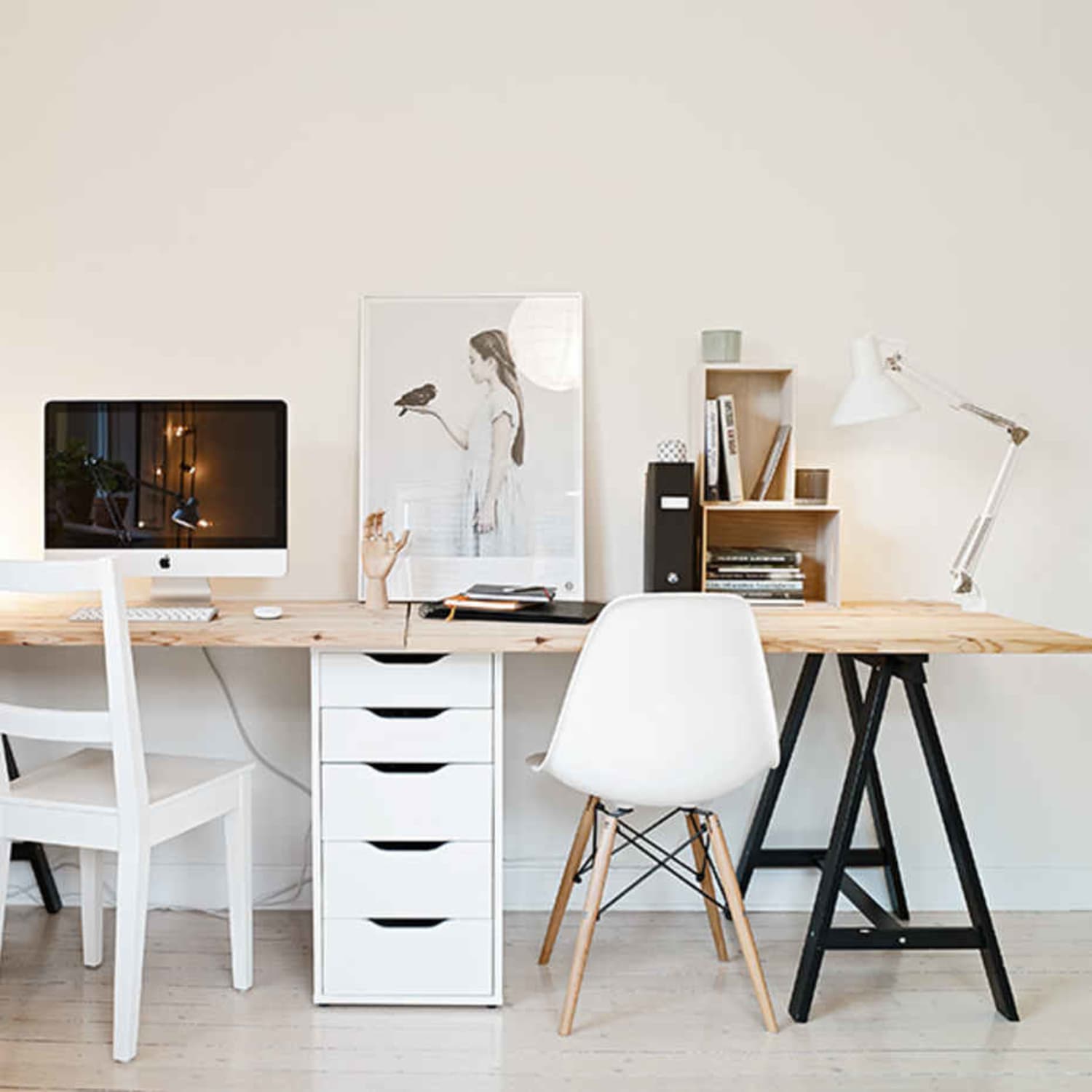 Simple discount homemade desk