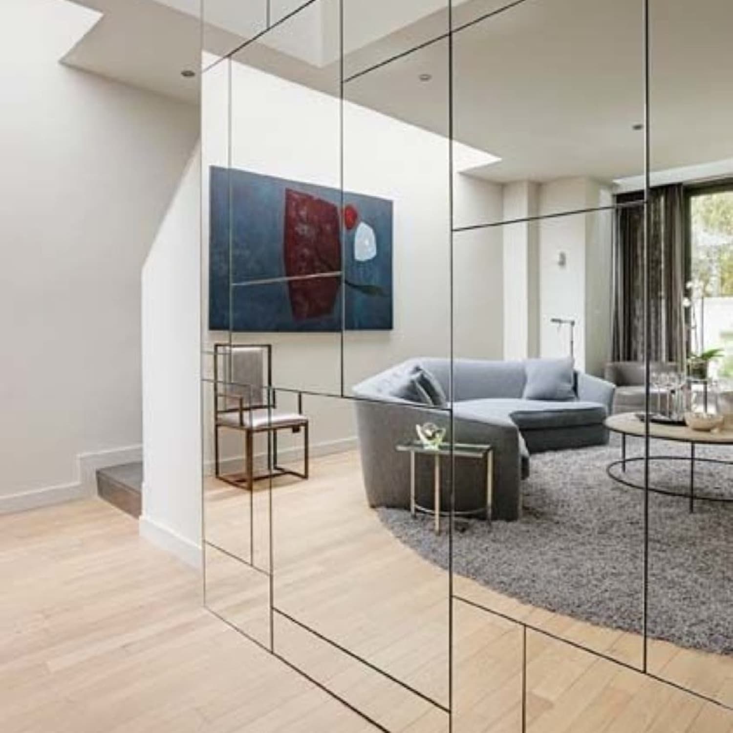 Mirrors in the wall outlet