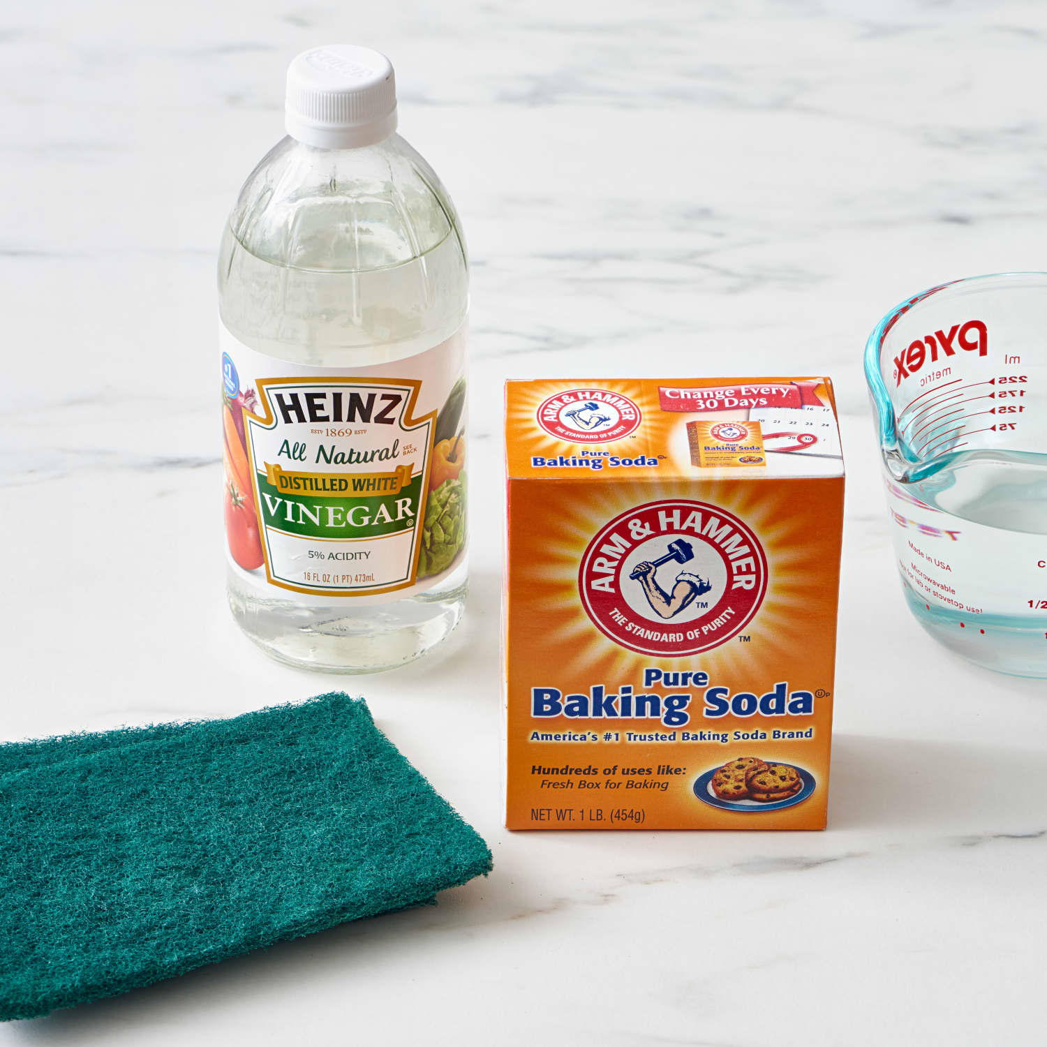 Vinegar and top baking soda dishwasher