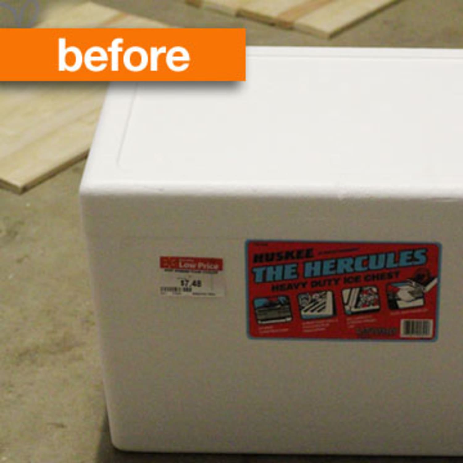 Huskee styrofoam sales cooler