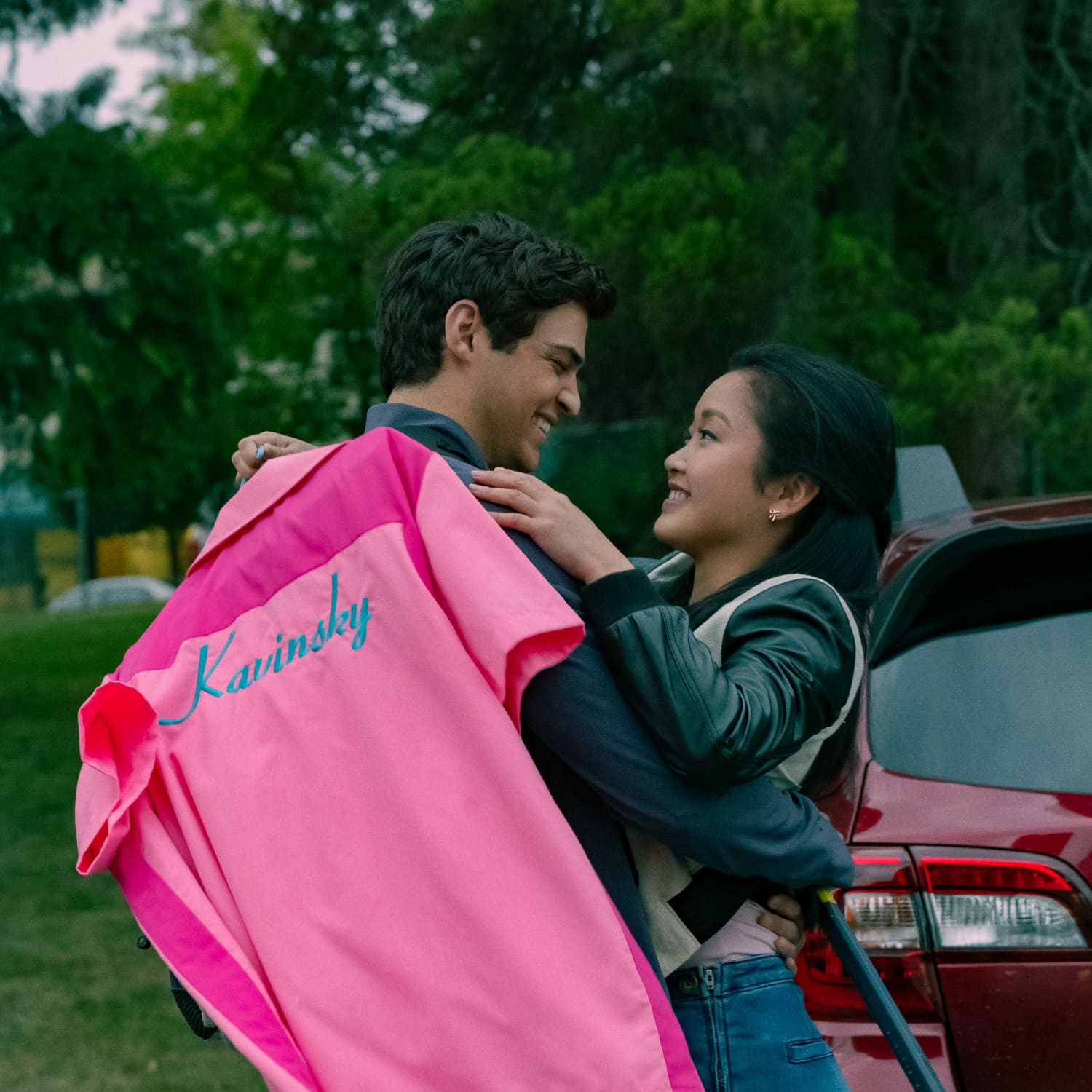 Lara jean pink sales dress