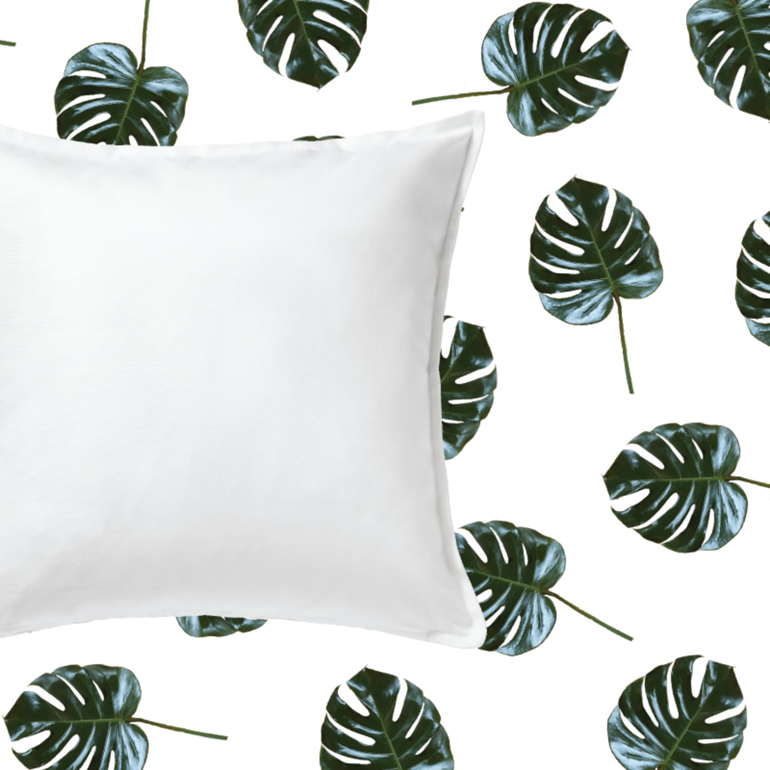 How to Give a 4 IKEA Pillow a Palm Patterned Makeover Apartment