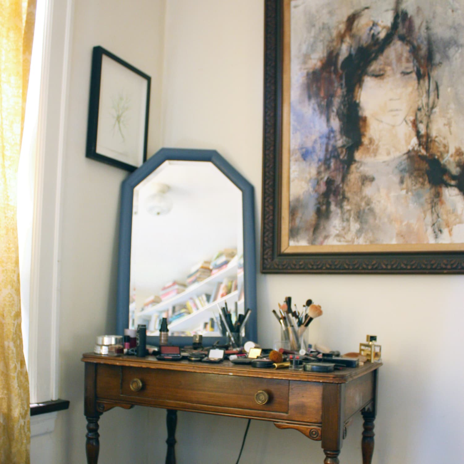 Bohemian makeup shop vanity