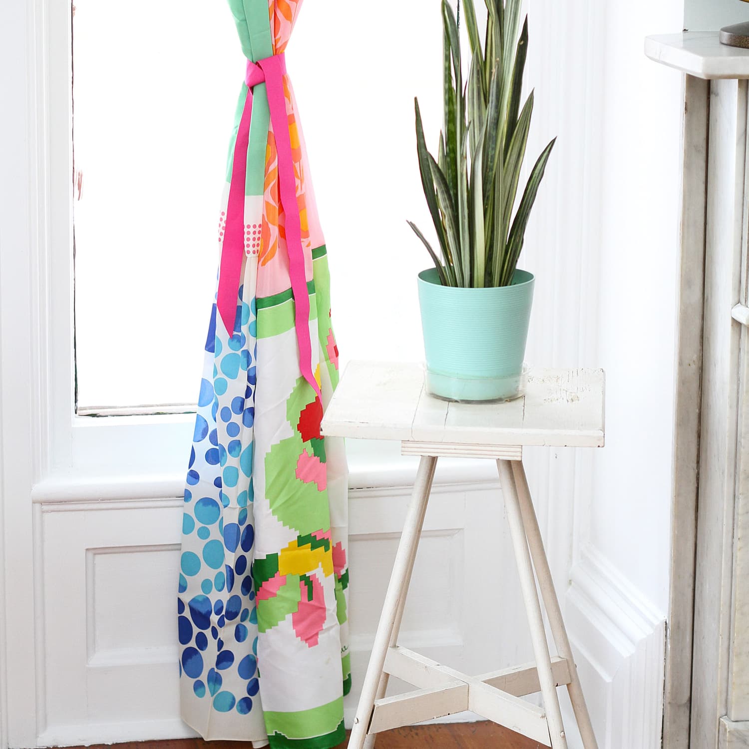 Making a outlet window scarf