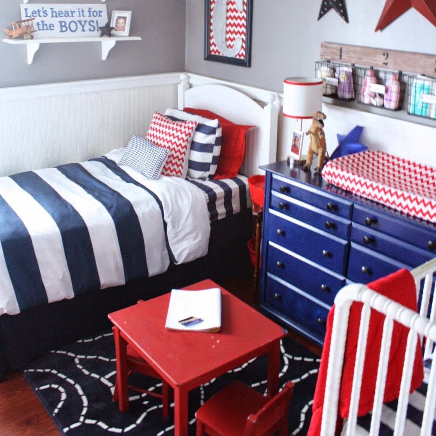 A Red White Blue Boys Room Apartment Therapy