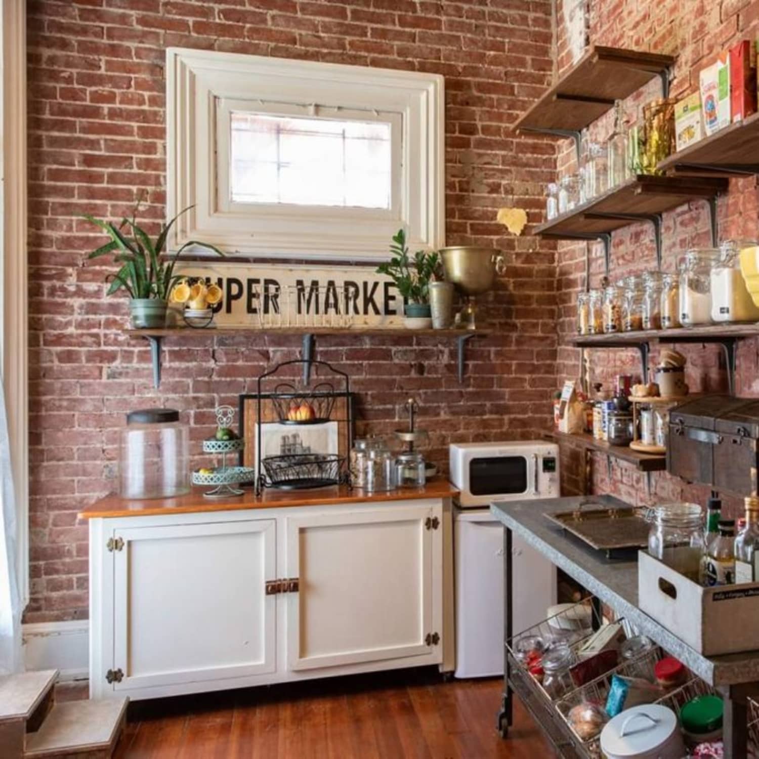 Illustration of Exposed Brick Apartment Therapy