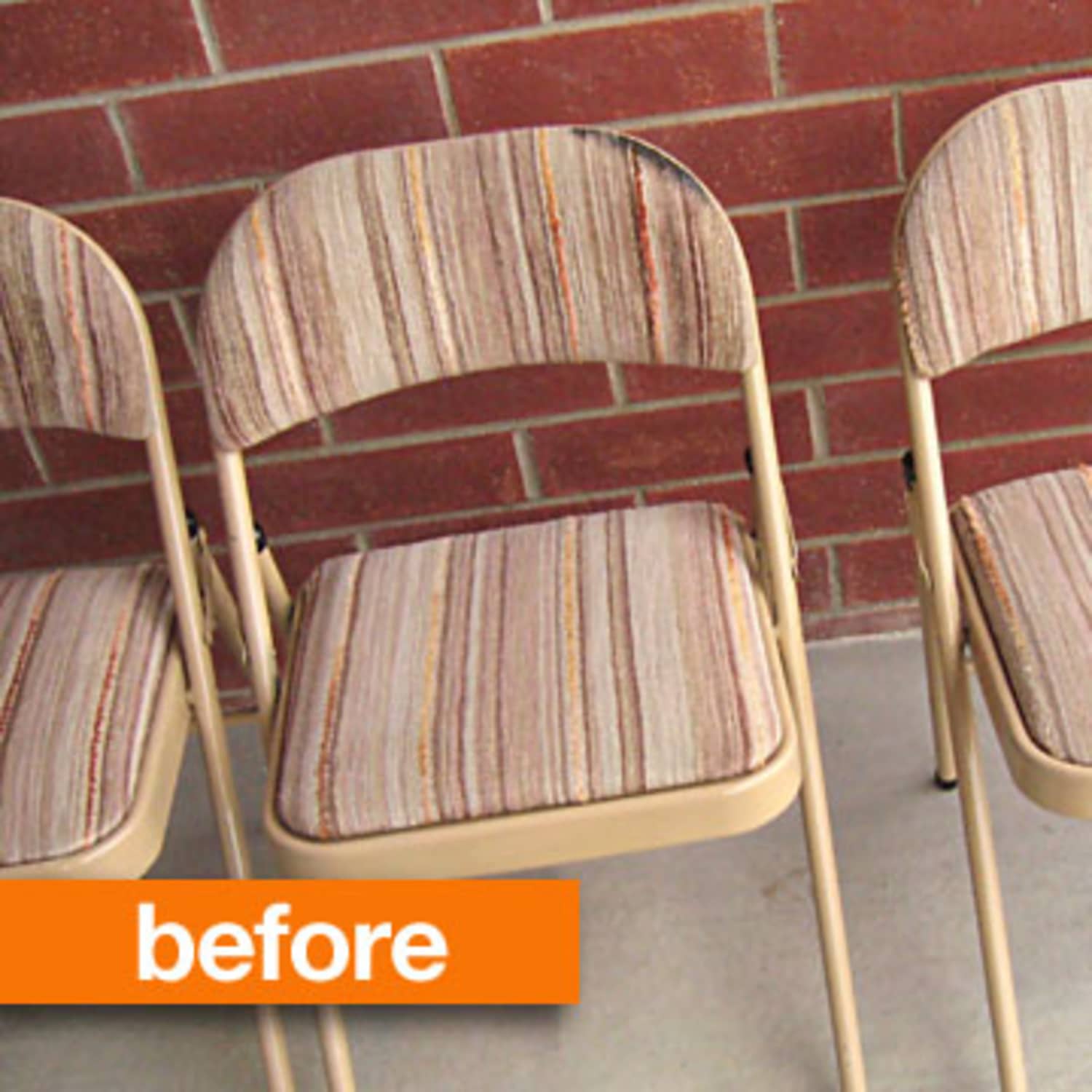 Before After Maysem s Reupholstered Folding Chairs Apartment