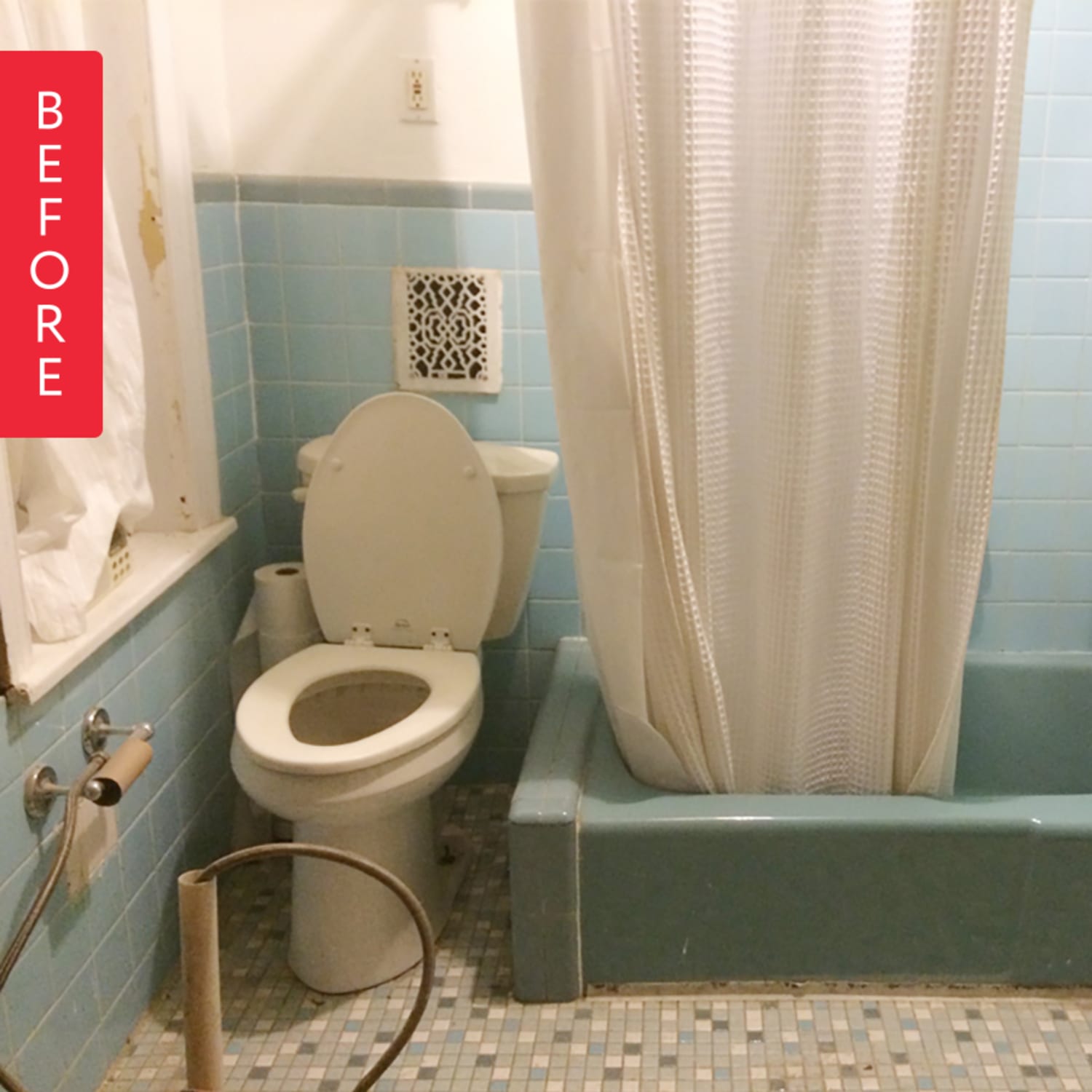 Old Blue Bathroom Tile Everything Bathroom