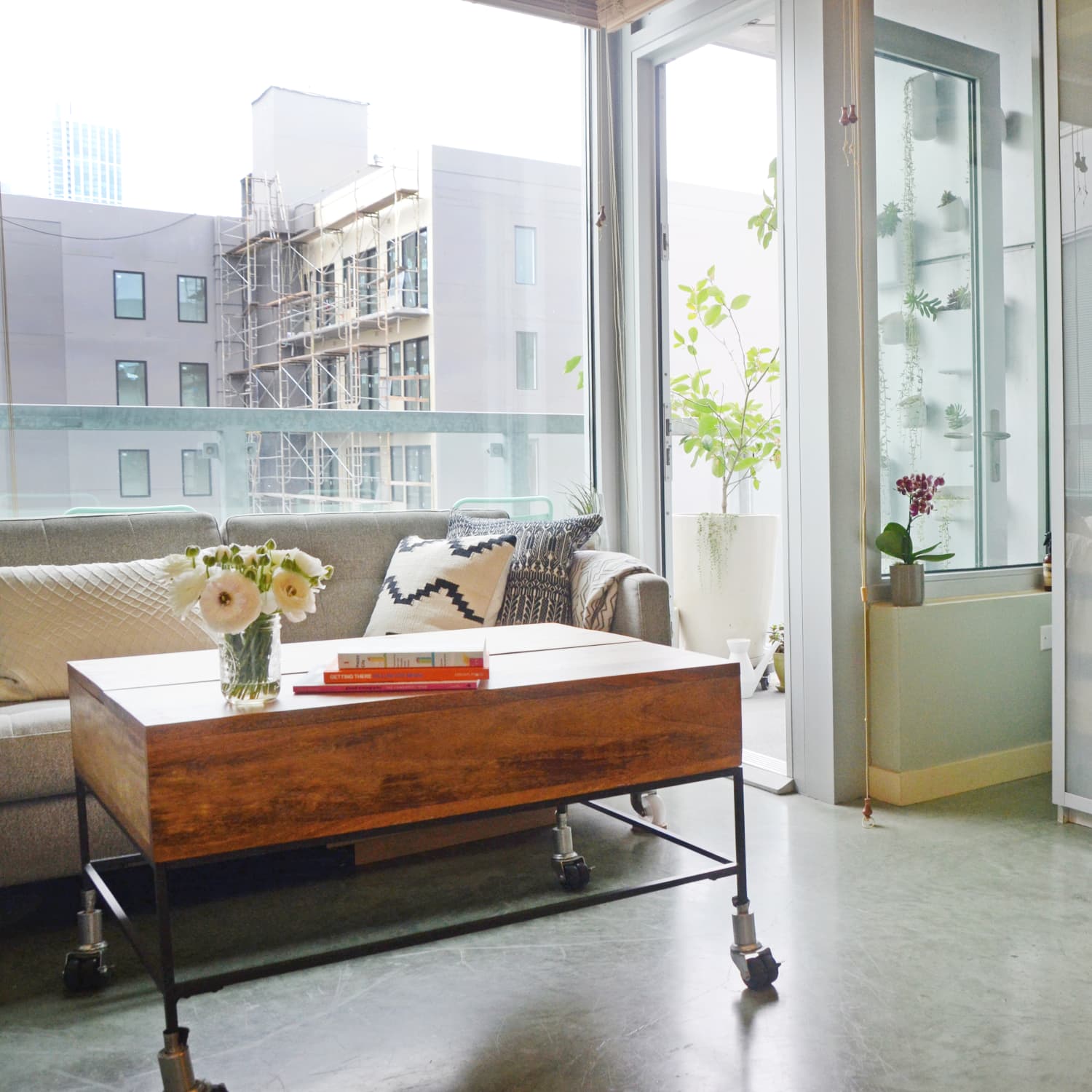 Pop up coffee table west sales elm