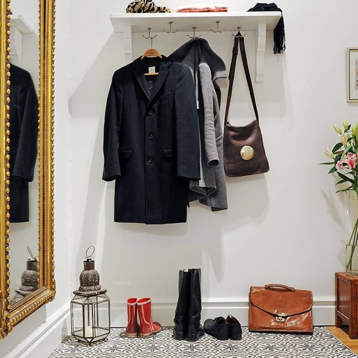 Small Space Living The 5 Rules to Always Organized Wall Hooks