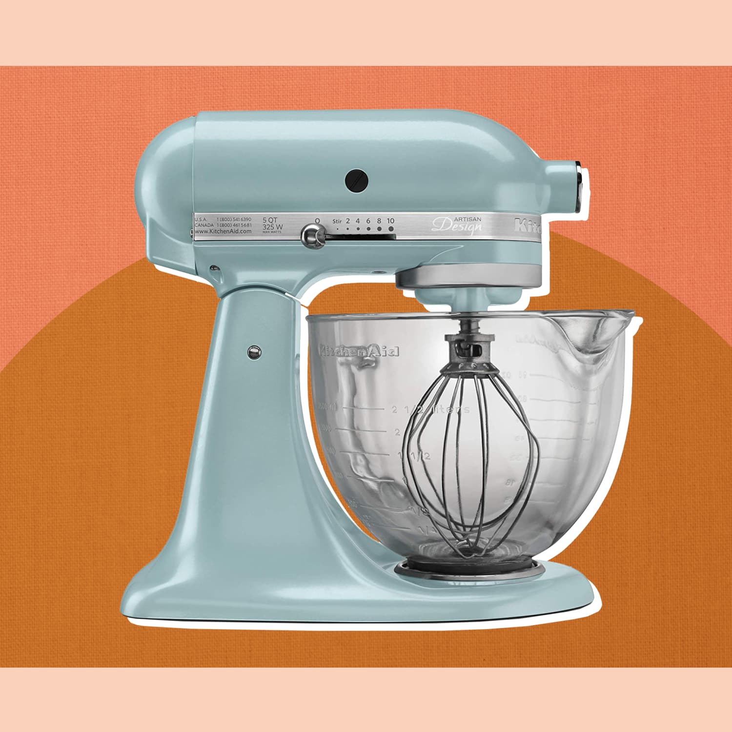 Azure blue store kitchenaid mixer