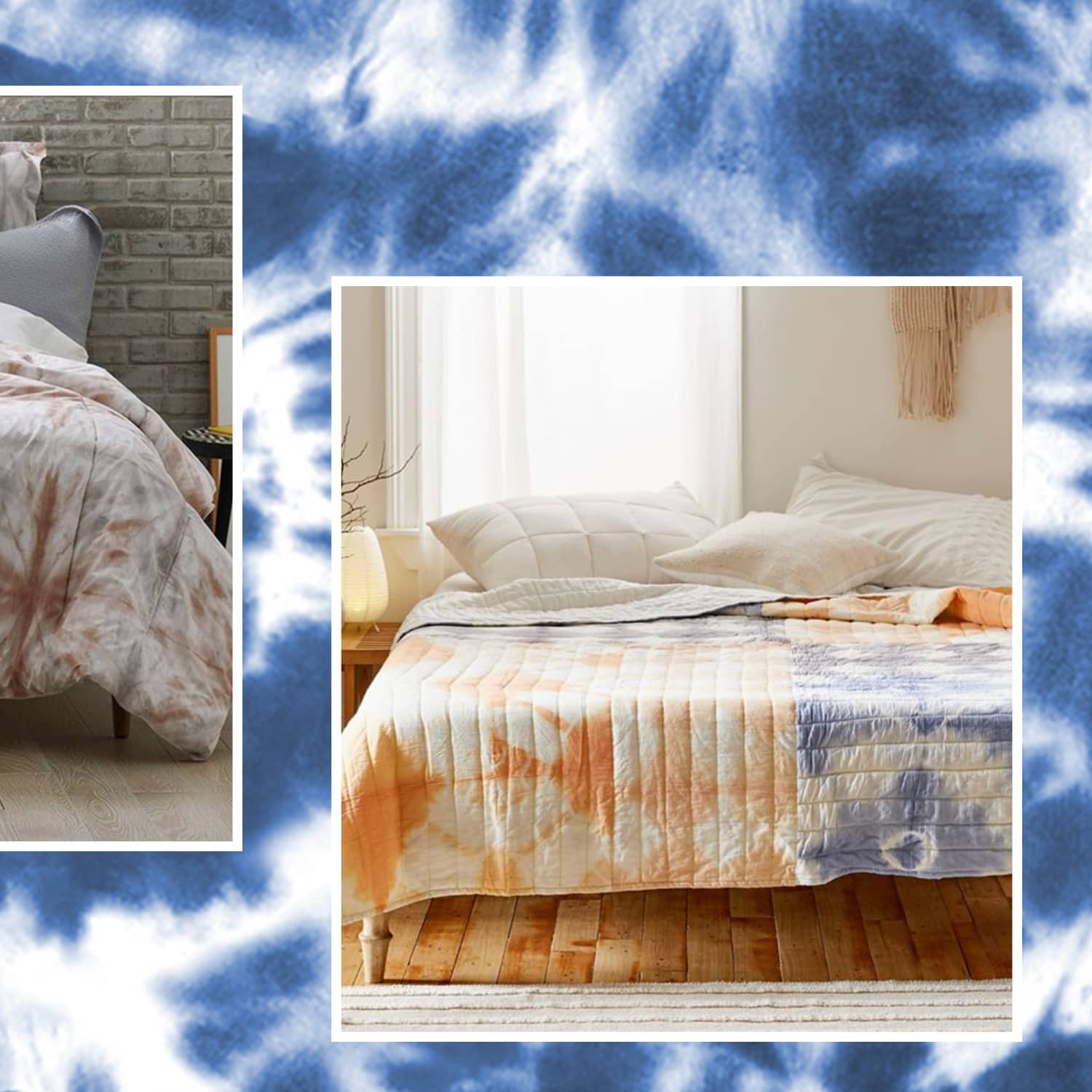Blue tie sales dye comforter