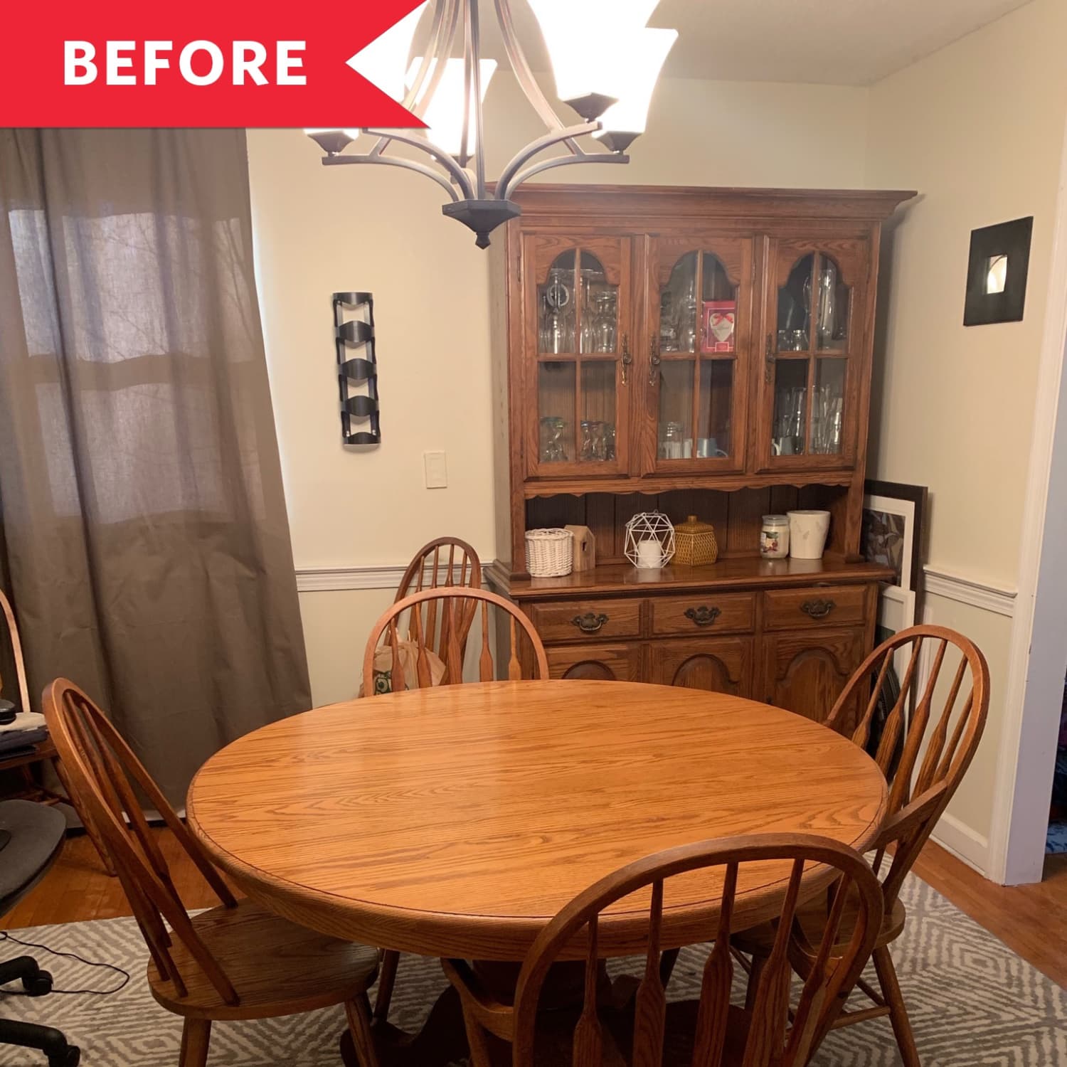 Dining room table chairs and hutch outlet