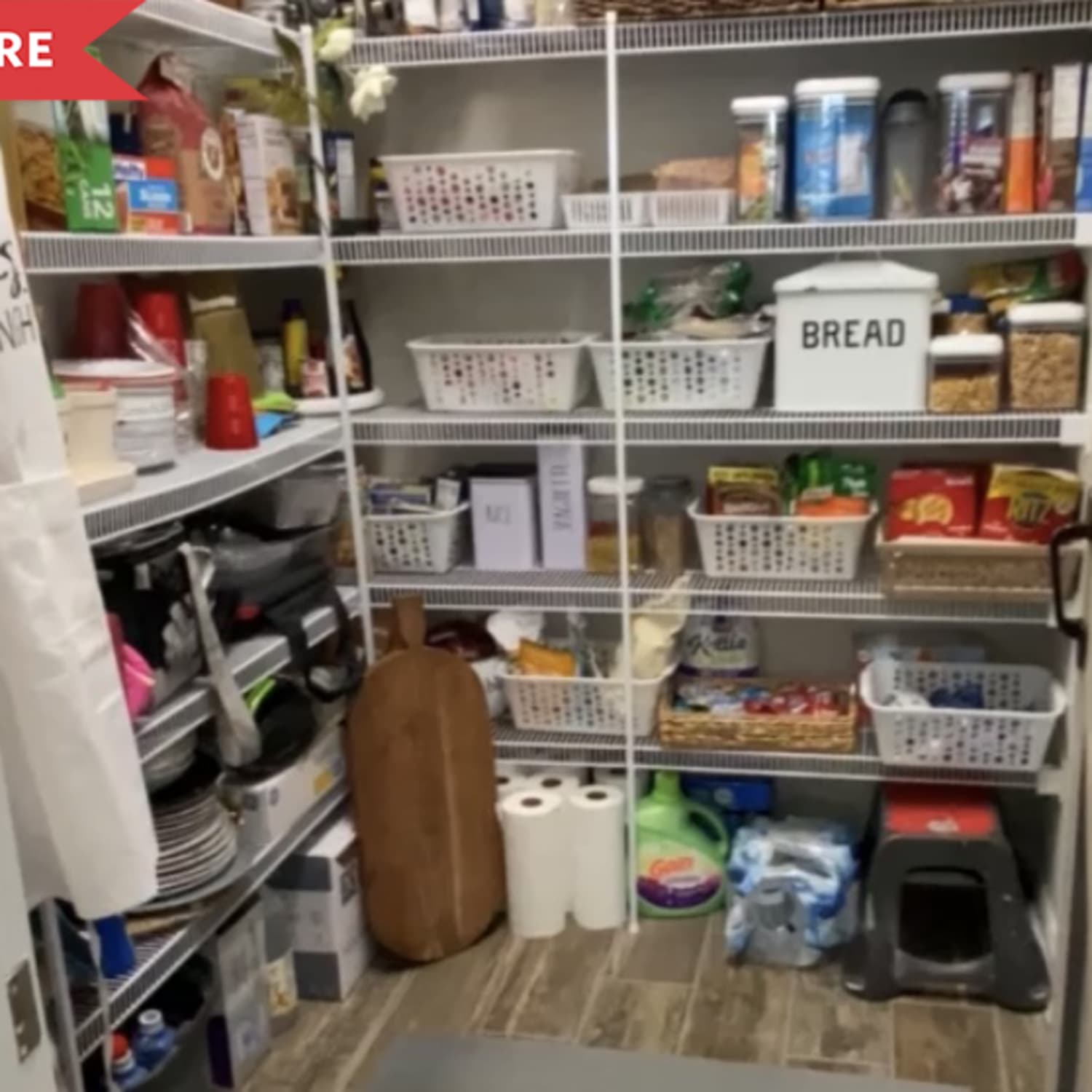 Wire pantry discount shelving