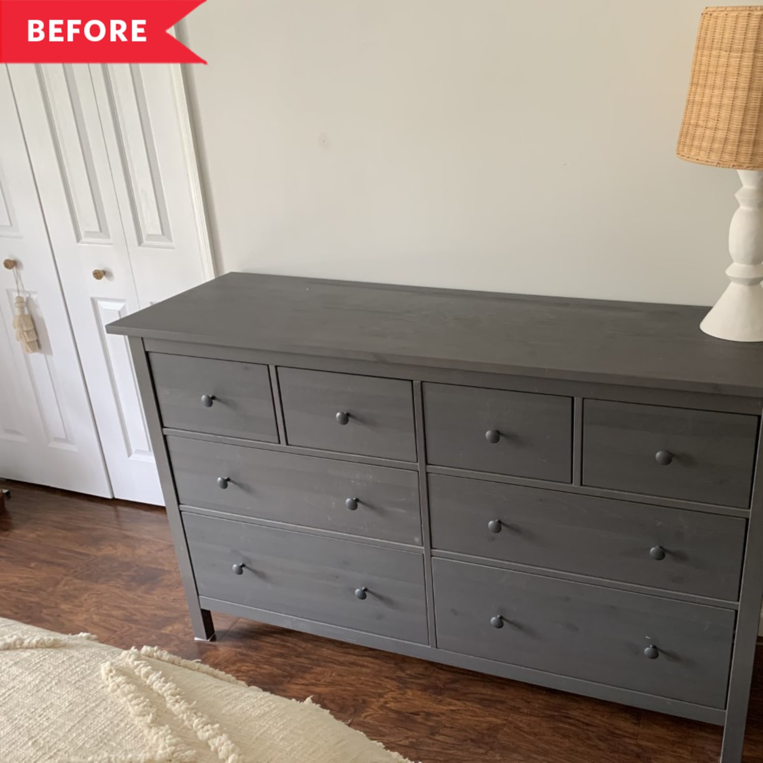 Hemnes sale nightstand gray