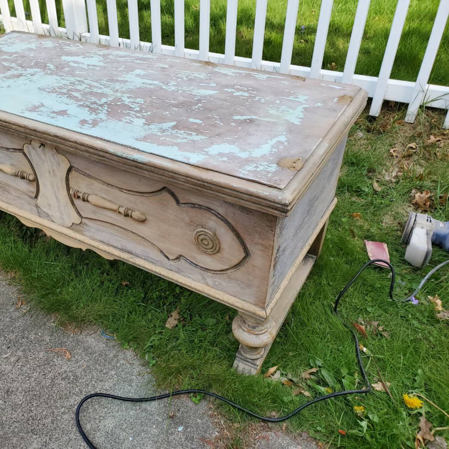 Vintage cedar store dresser