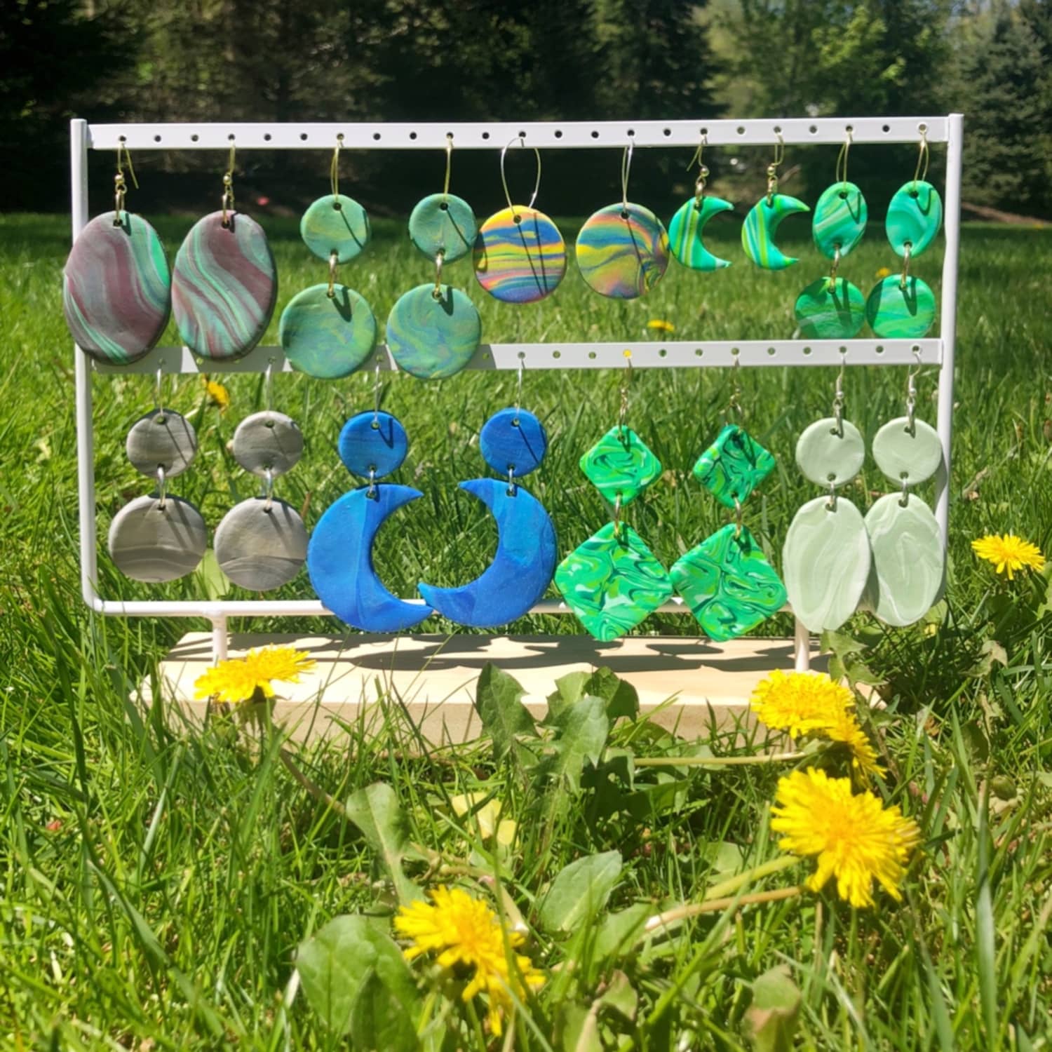 Baking polymer clay earrings shop
