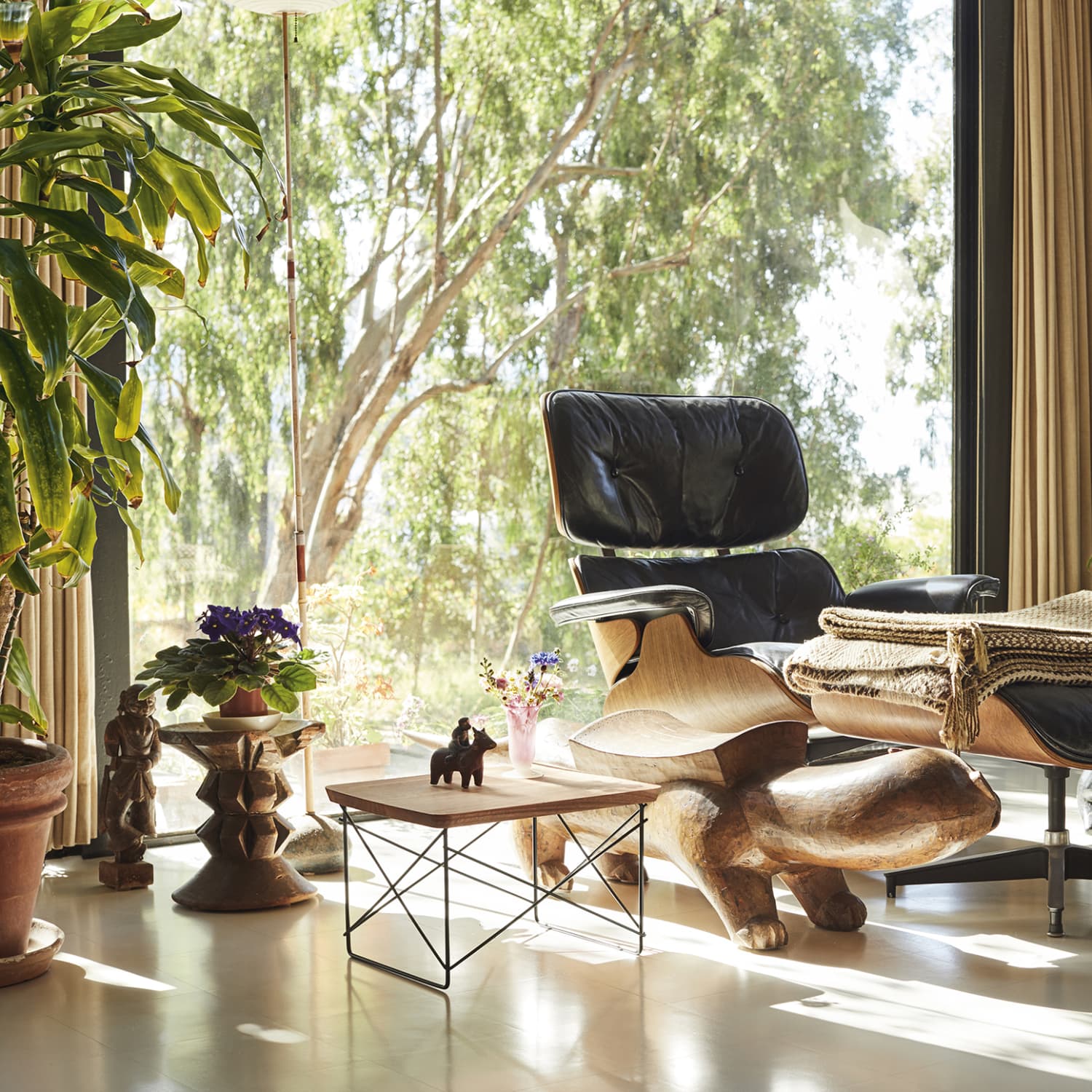 Eames Tables Made from Trees Harvested at the Eames House Apartment Therapy