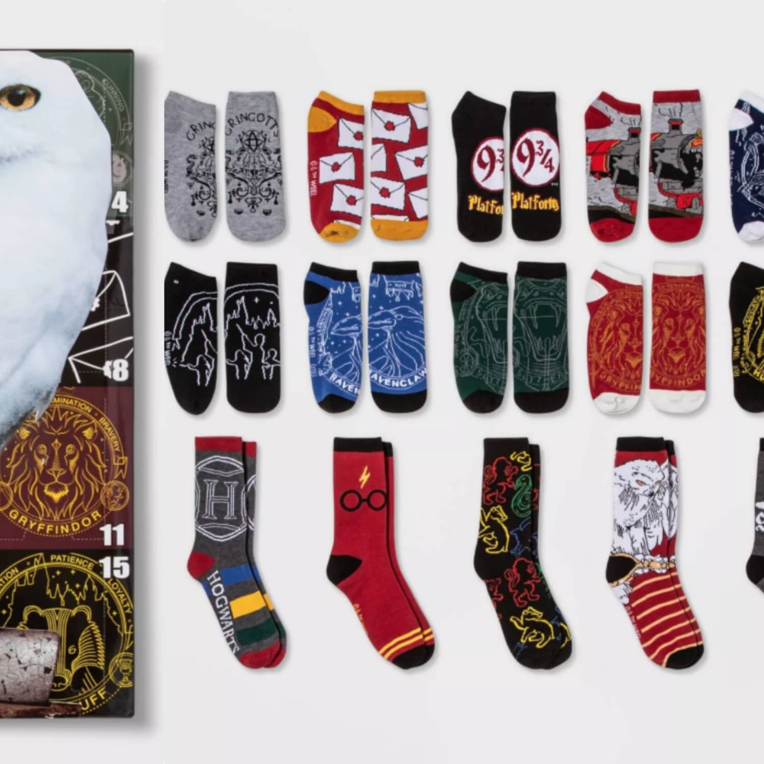 12 Days Of Socks Harry Potter Advent Calendar Carlin Felicle