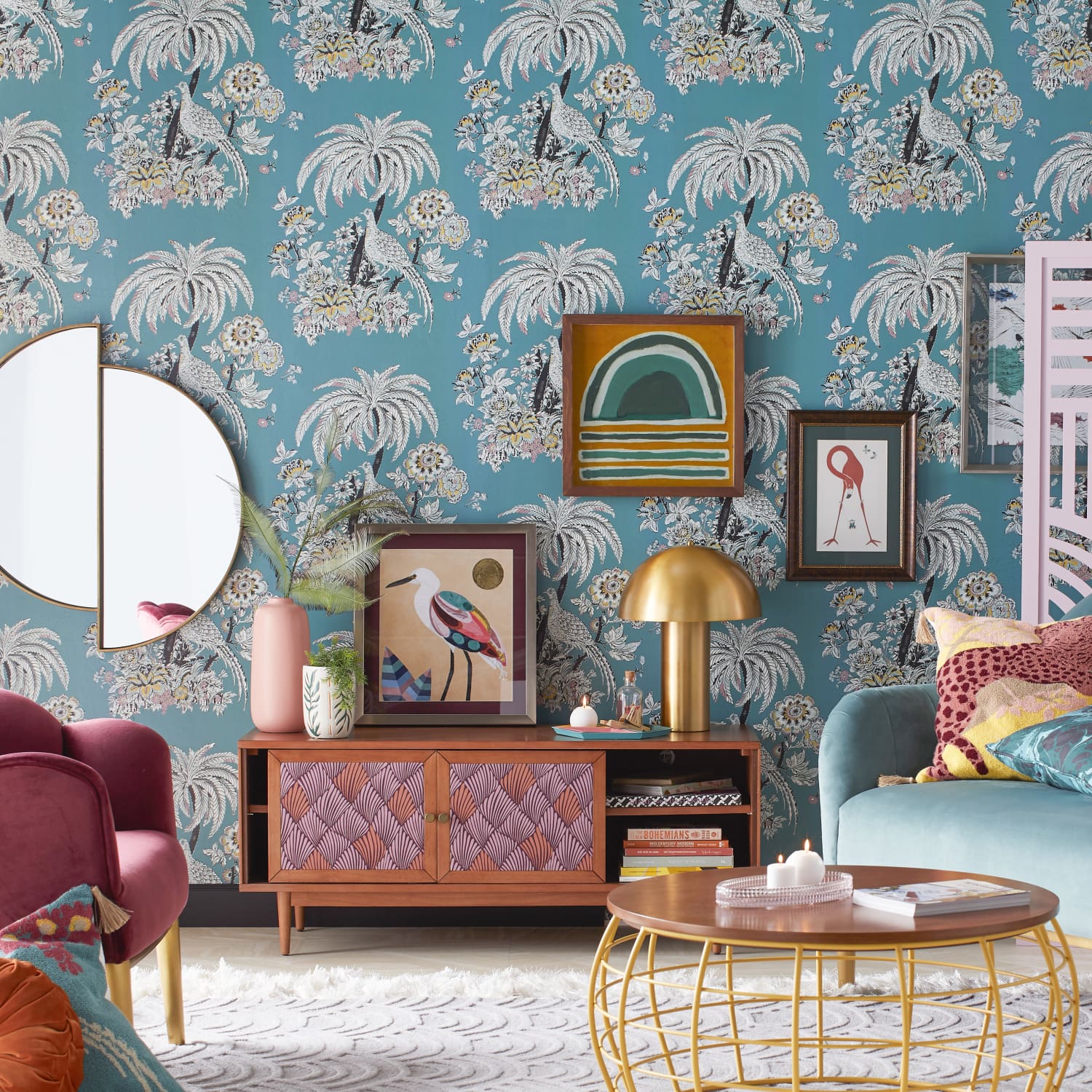Hexagon large bookshelf by on sale drew barrymore flower home