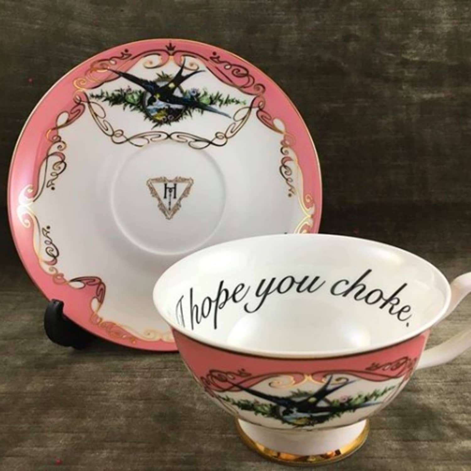 Drink & Barware Tea Cups & Sets Unique Gift Insult Teacups Upcycled