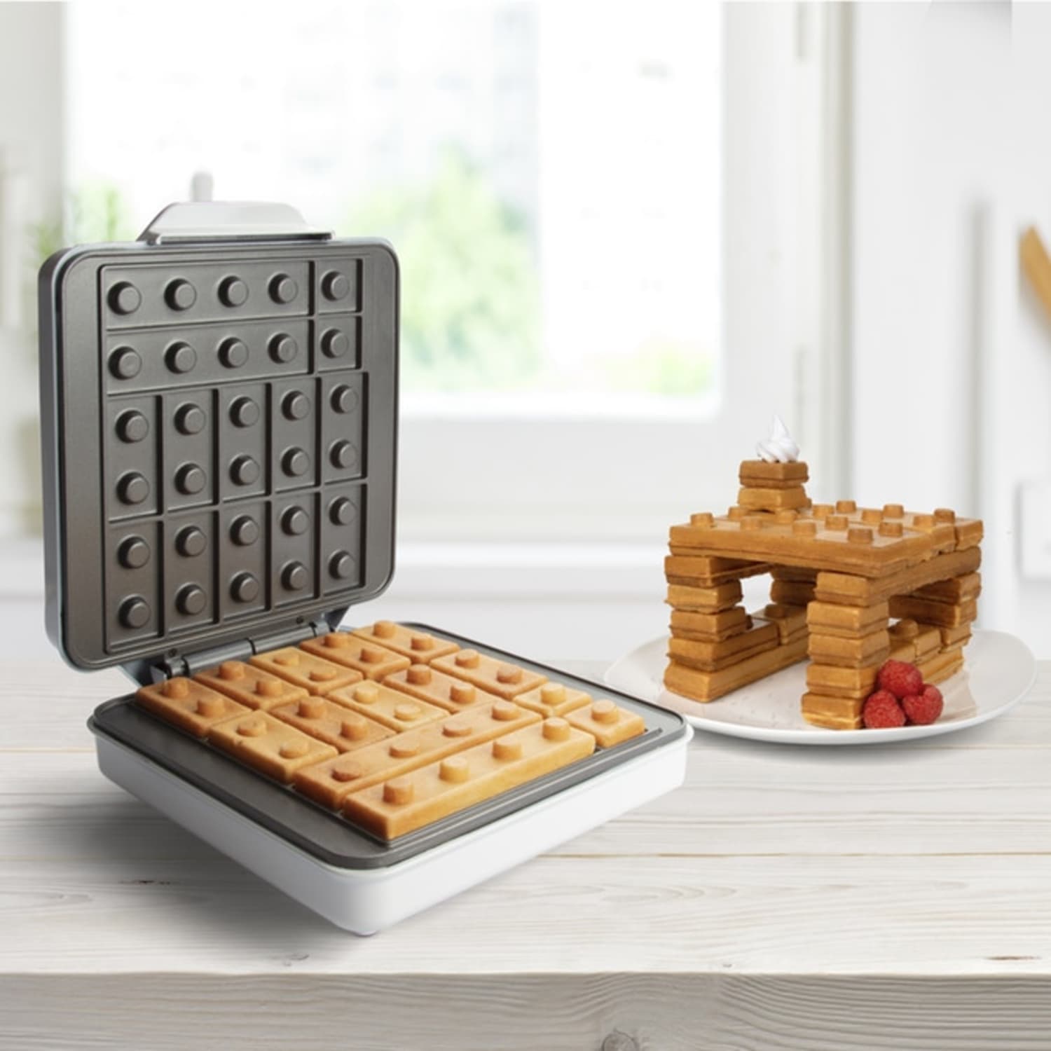 Building Brick Waffle Maker Kickstarter Apartment Therapy