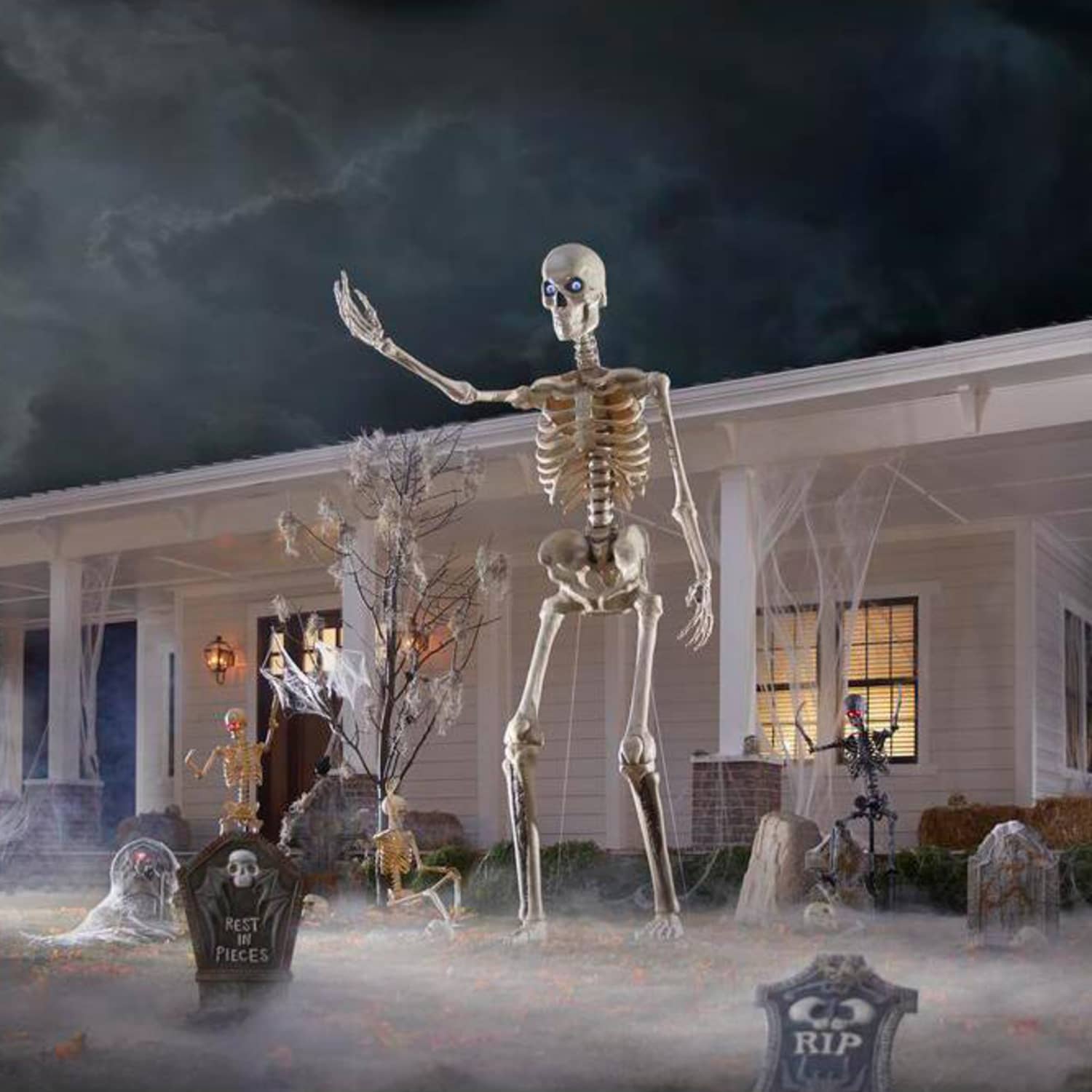 Spooky And Fun Giant Skeleton Decoration Ideas For Halloween   Home Accents Holiday Halloween Yard Decor 5124738 C3 1000 Copy