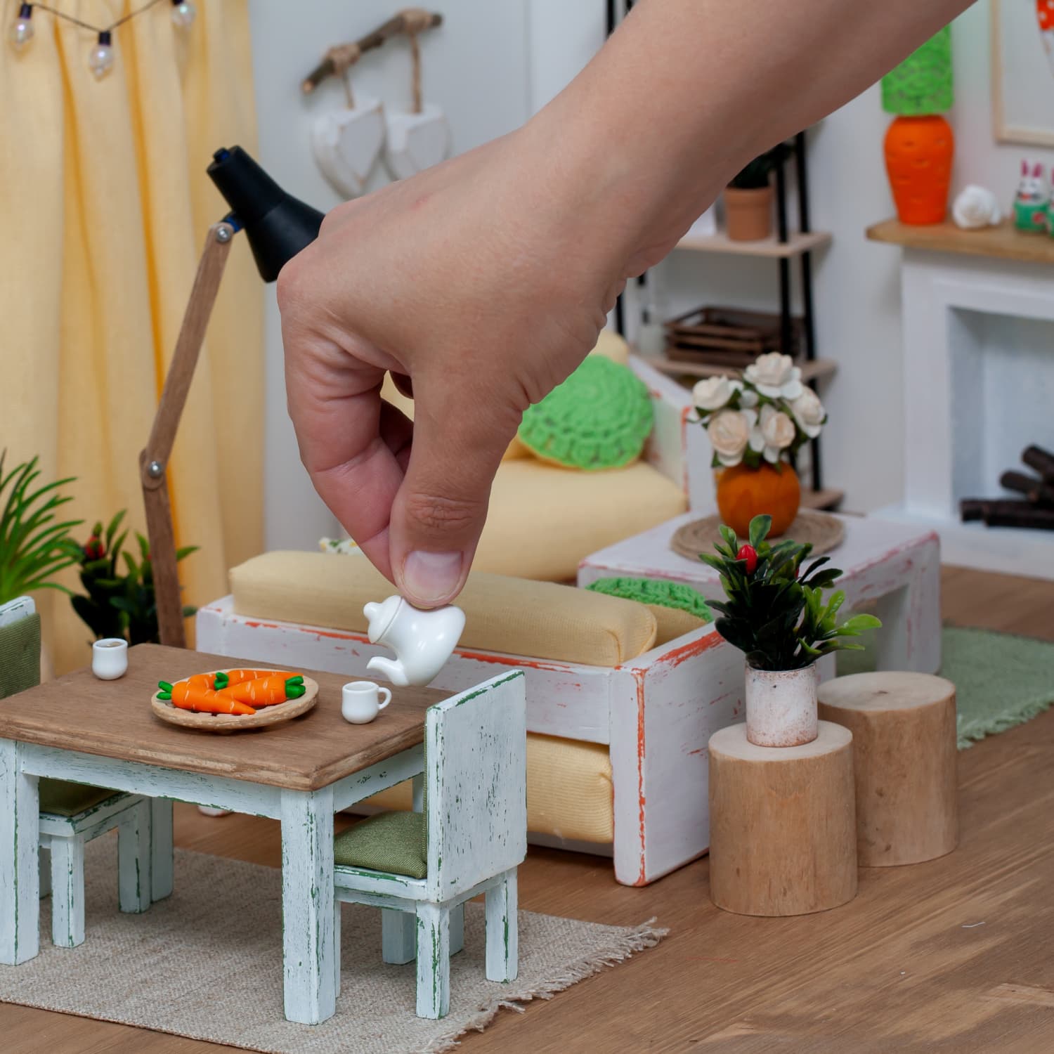 This Couple Spent 3 Years Building a Mid Century Dollhouse