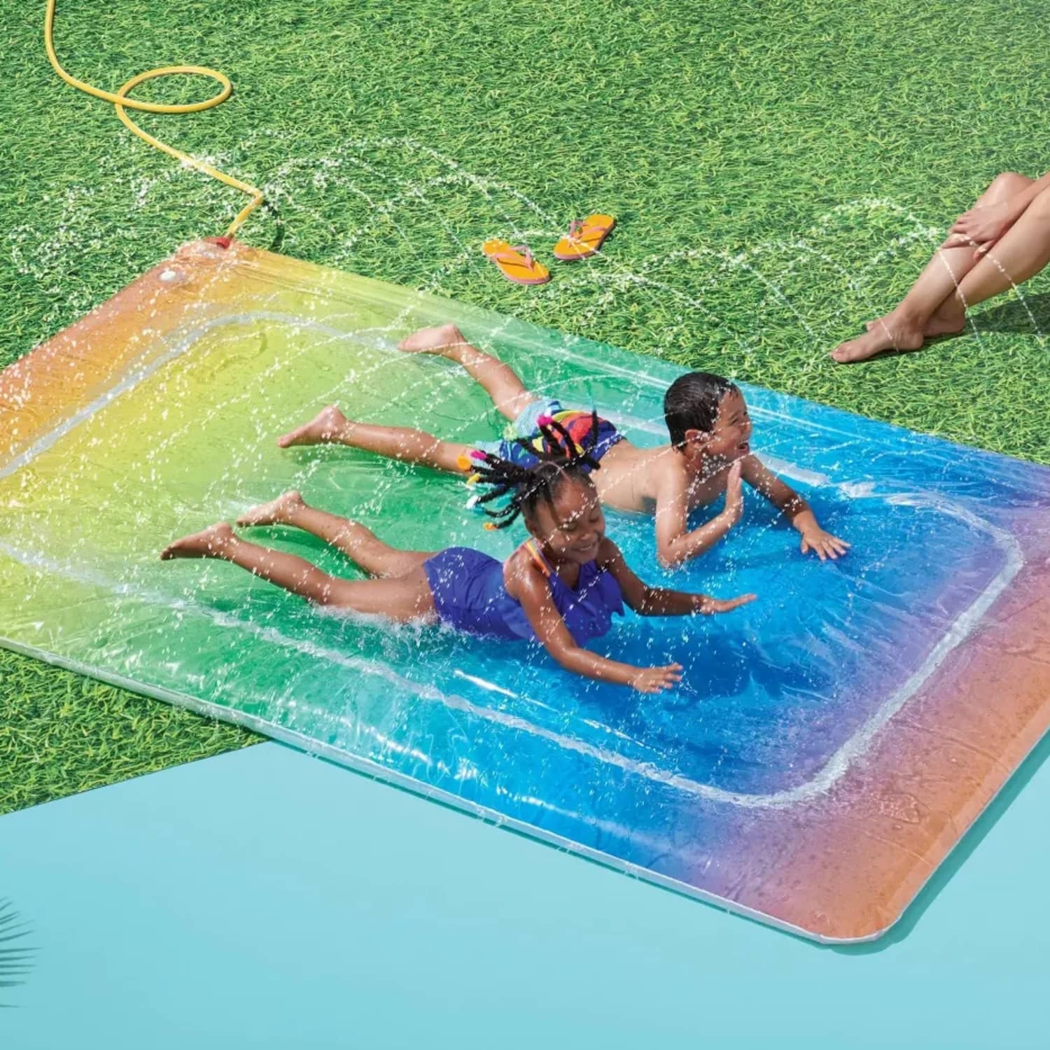 Inflatable pool slide target sale
