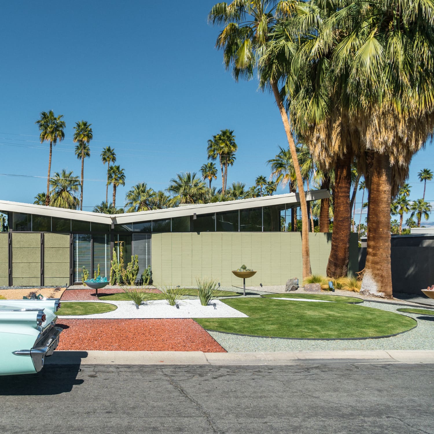 Mid century house exterior hot sale