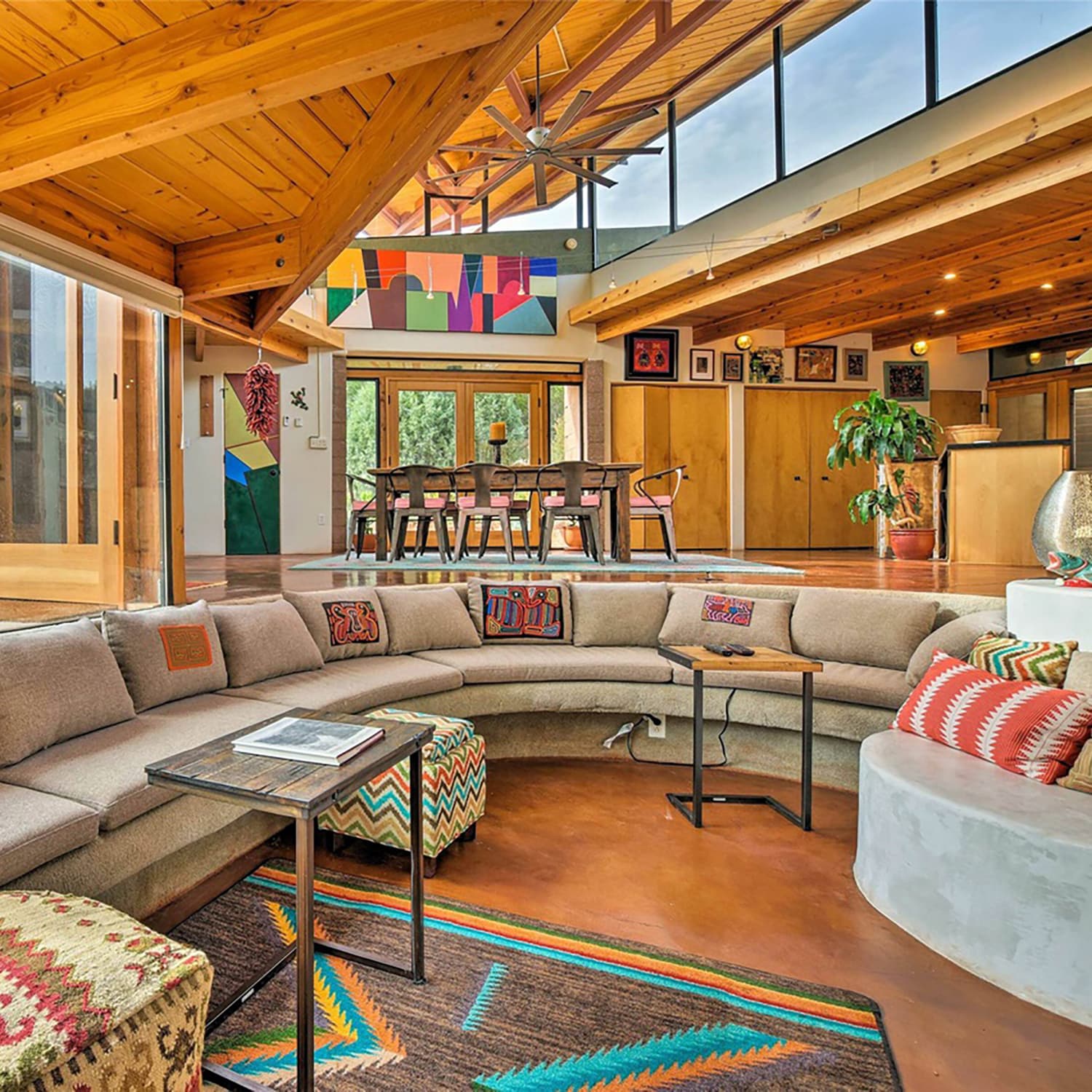 Conversation pit couch deals