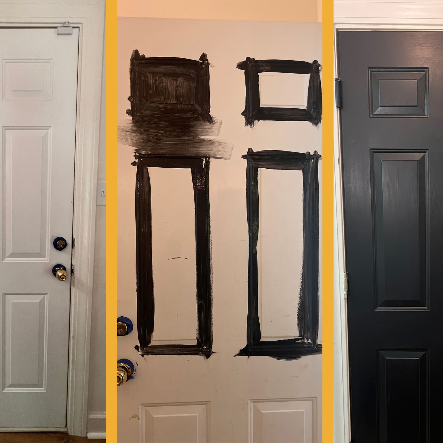 Black door best sale paint