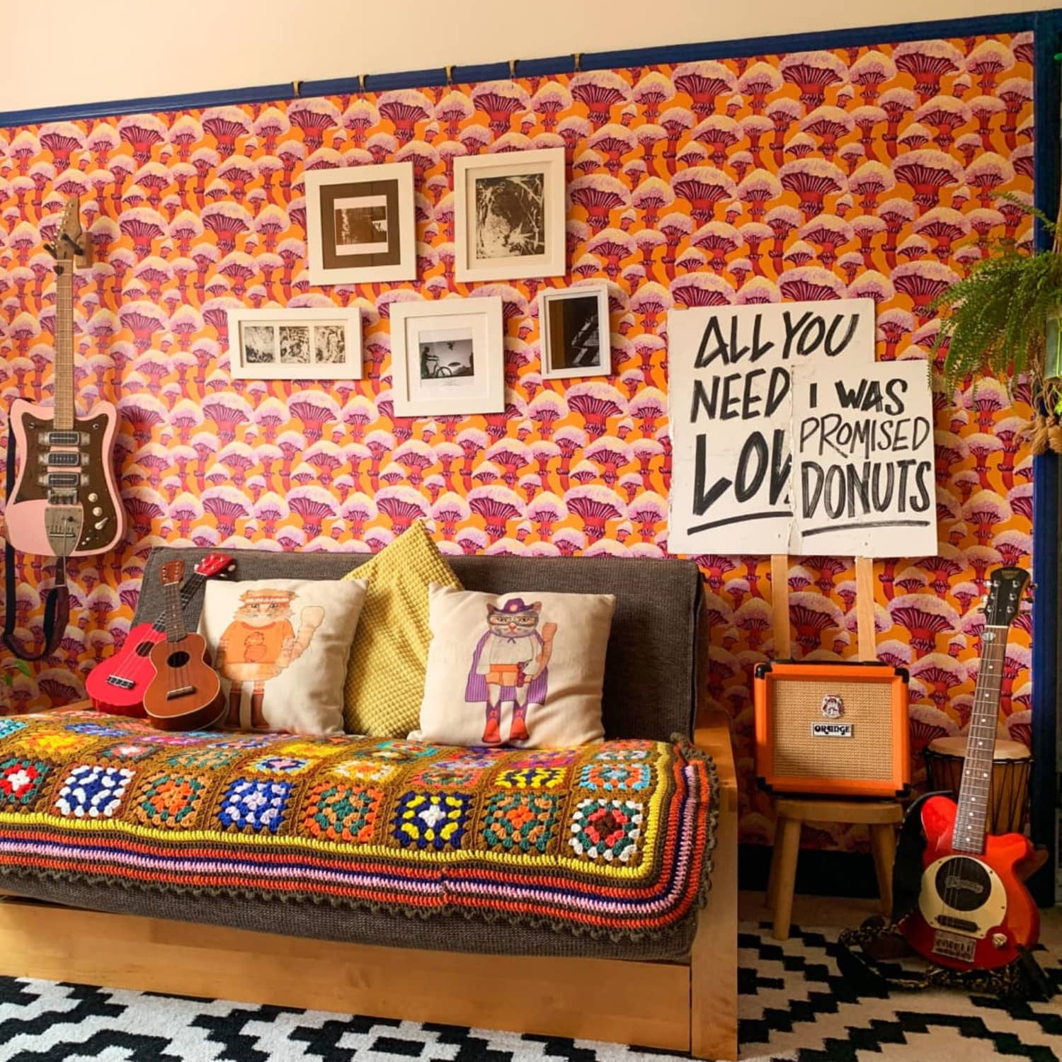 Futon as top a primary bed