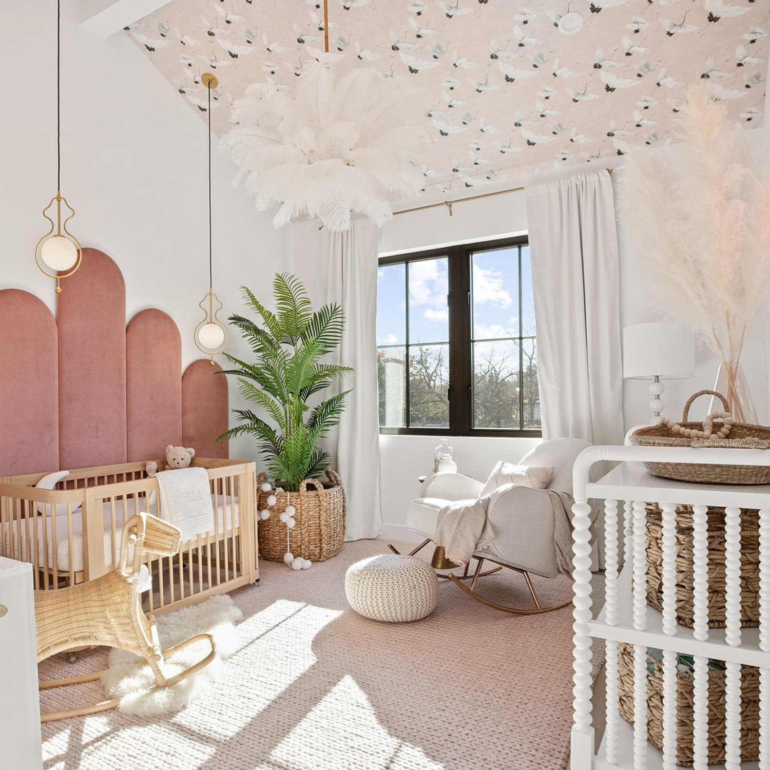 Before & After: This Nursery Went from Cluttered Storage Area to Palm  Springs Glam | Cubby
