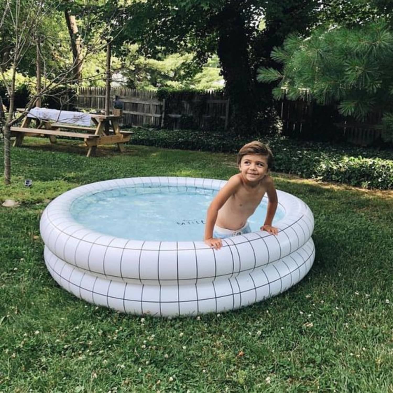 Black inflatable pool online