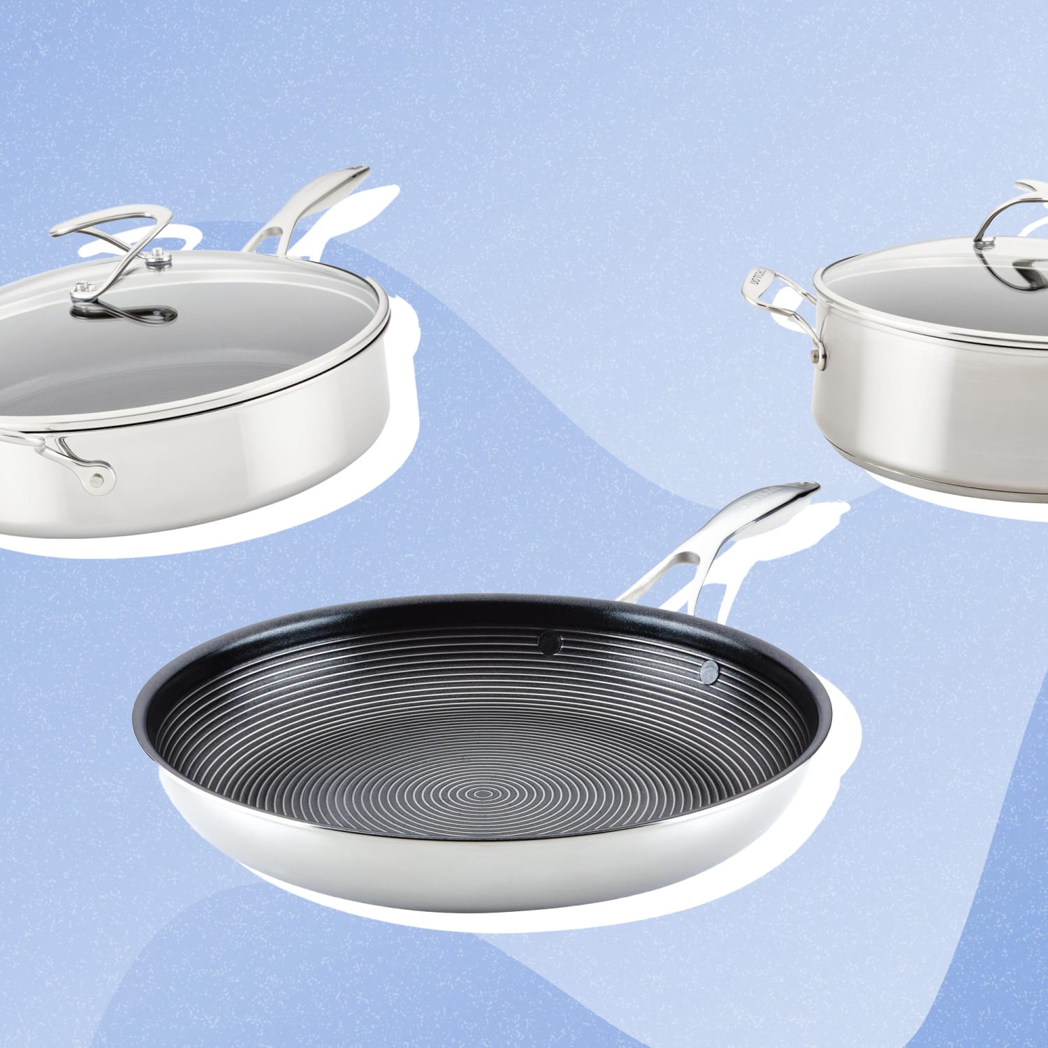 Circulon 12 Stainless Steel Frying Pan with Lid and SteelShield