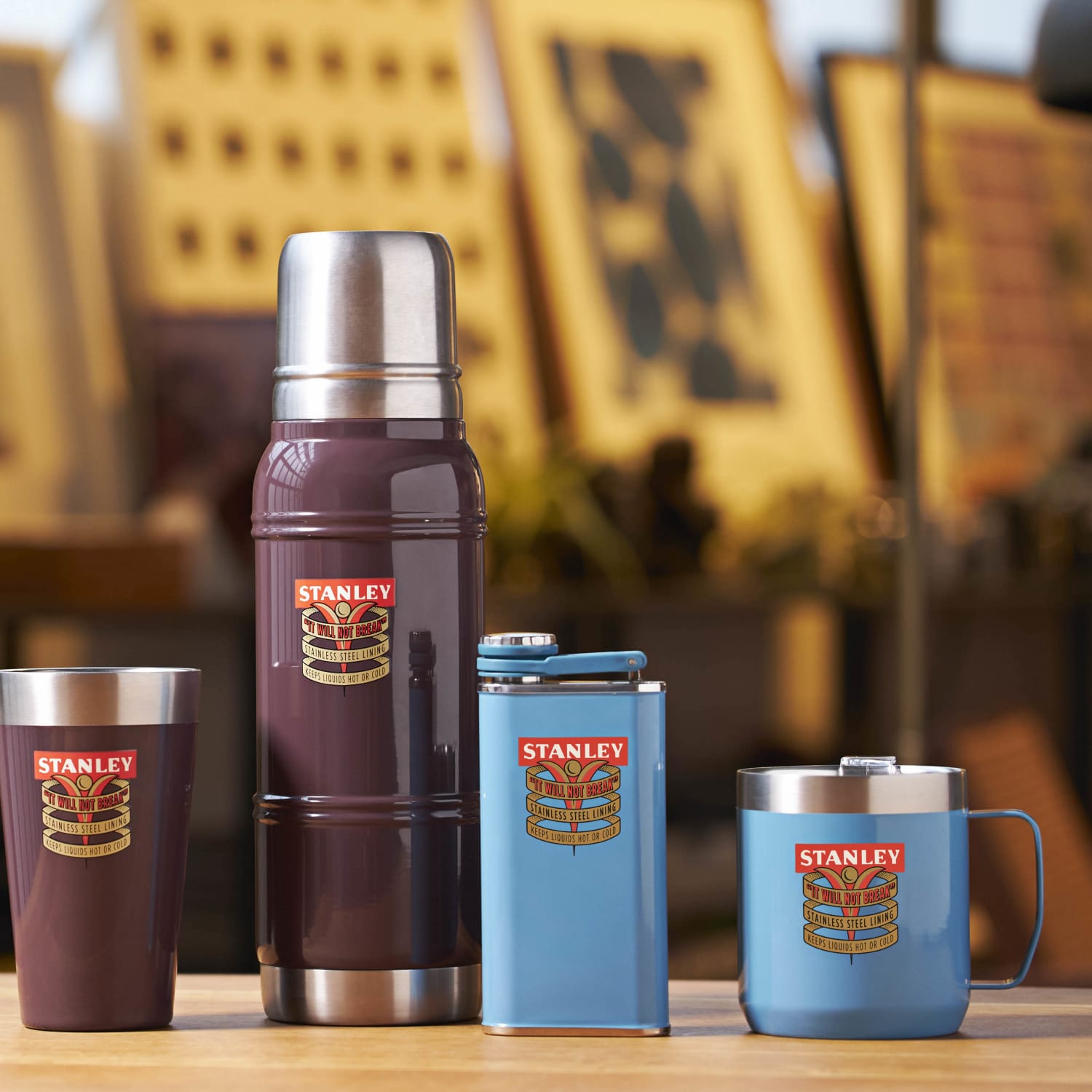 Stainless Steel Stanley Thermos Glass Lined Classic Legendary