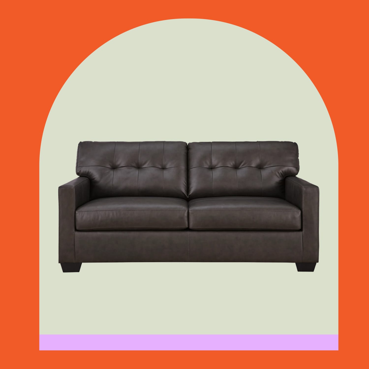 Faux leather sofa ashley sale