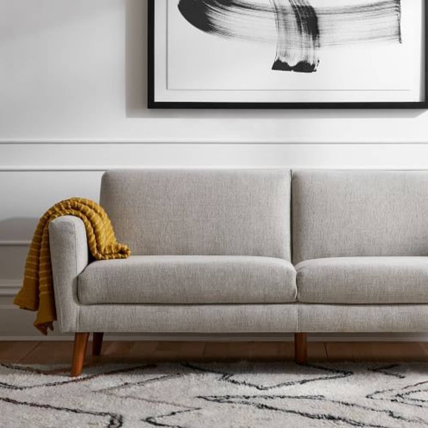 West elm hot sale couch used