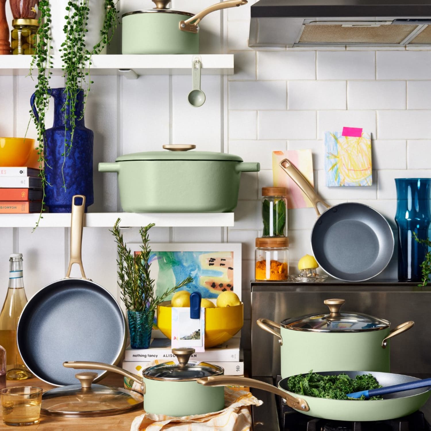 Snag Drew Barrymore's stunning 20-piece cookware set for just $99