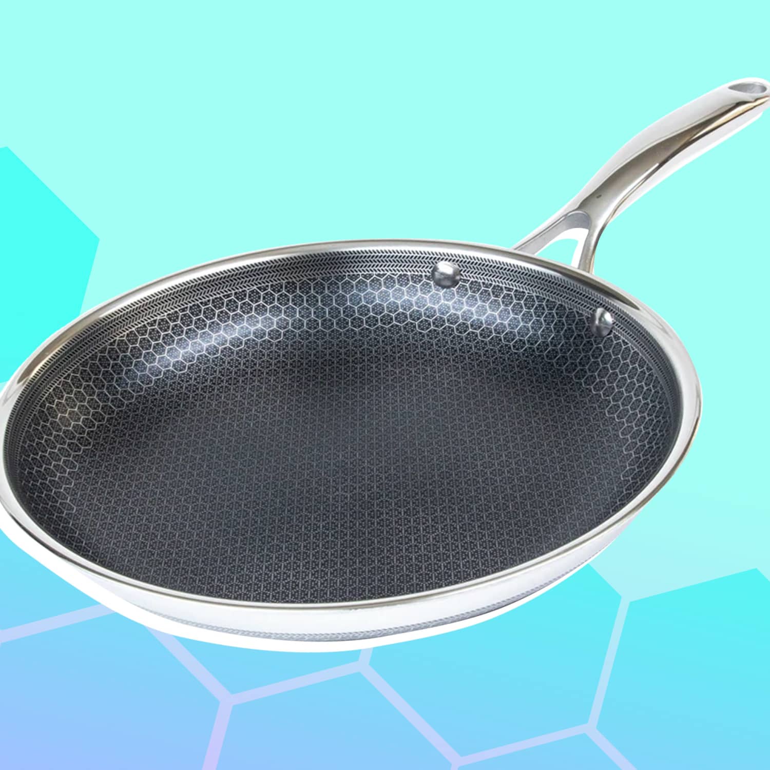  HexClad Hybrid Nonstick 14-Inch Frying Pan with Steel