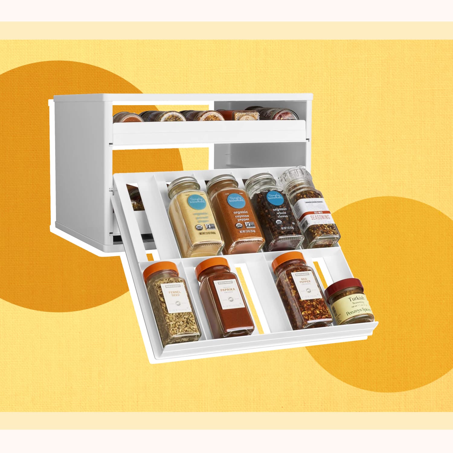 Kitchen Cabinet Youcopia Spicestack Adjustable Spice Rack