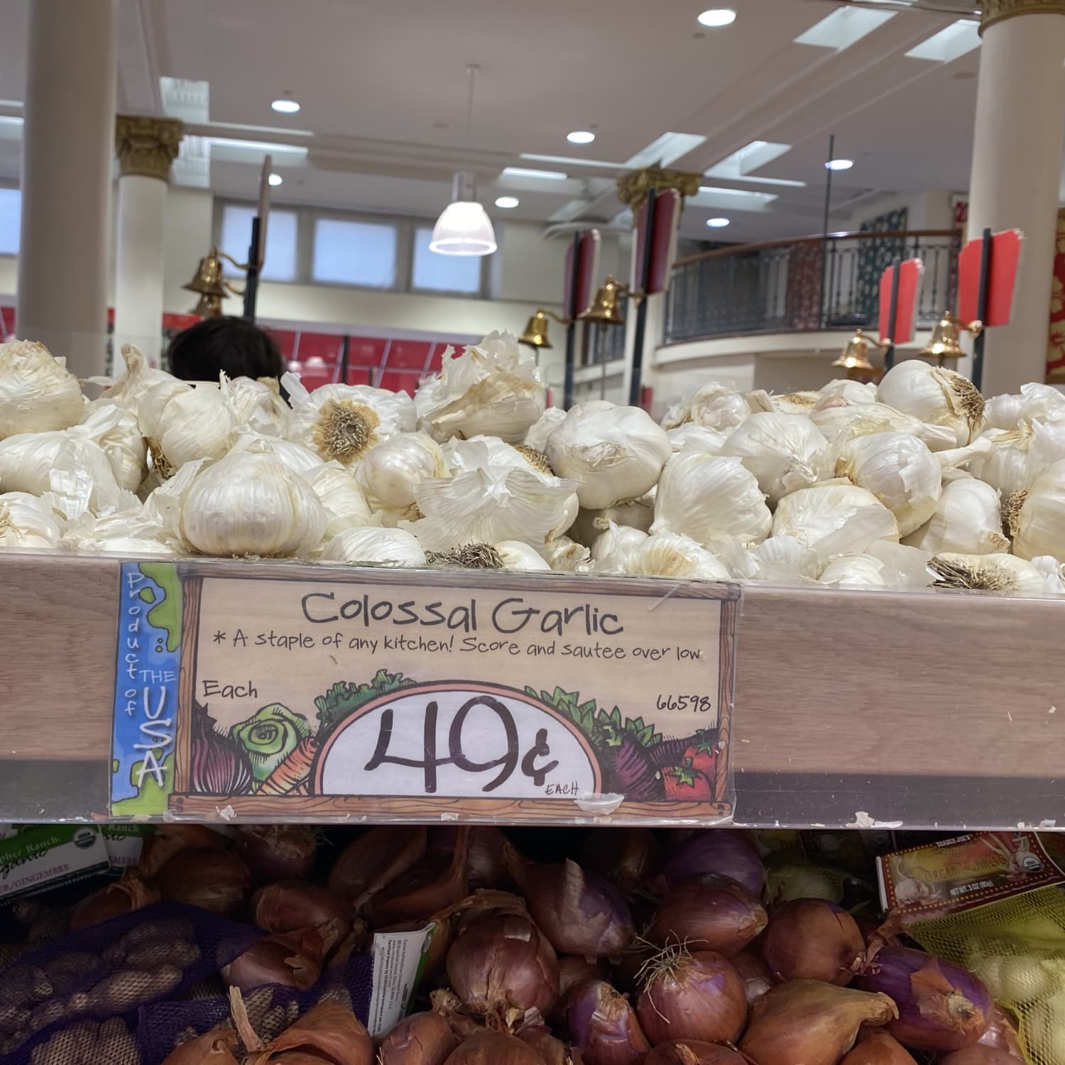where is garlic in grocery store