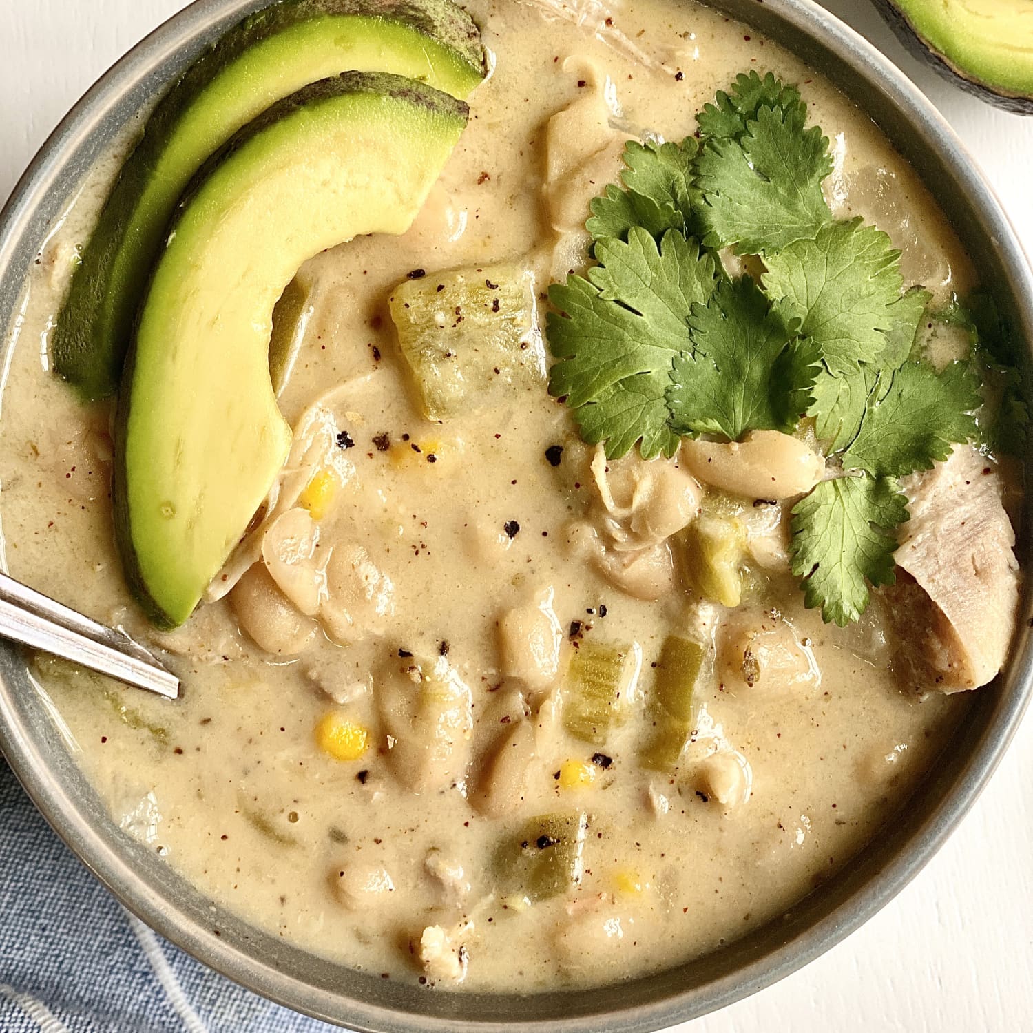 Instant Pot White Chicken Chili - Secret Ingredient Creamy Chicken Chili