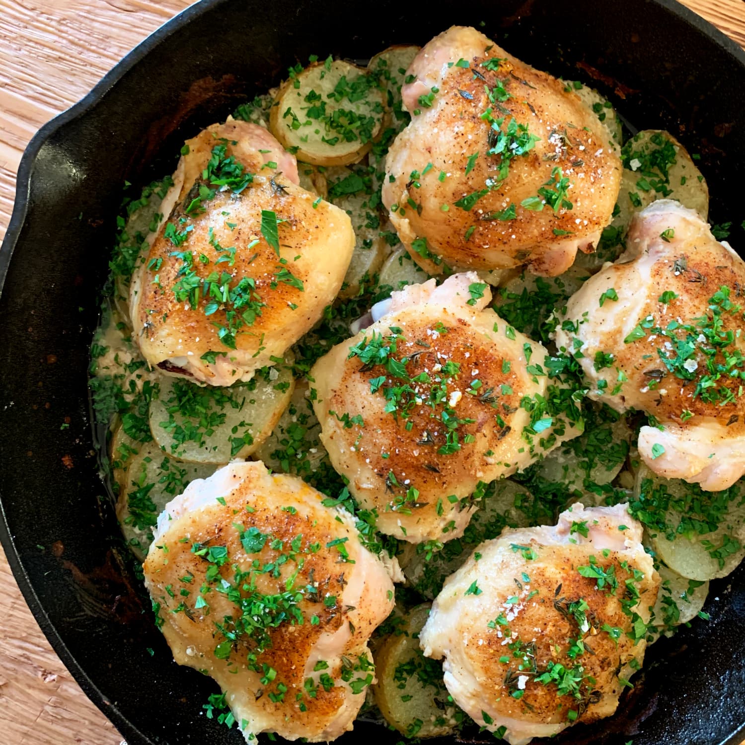 A Review Of Ina Garten S Skillet Roasted Chicken And Potatoes Kitchn It's always juicy and tender. skillet roasted chicken and potatoes