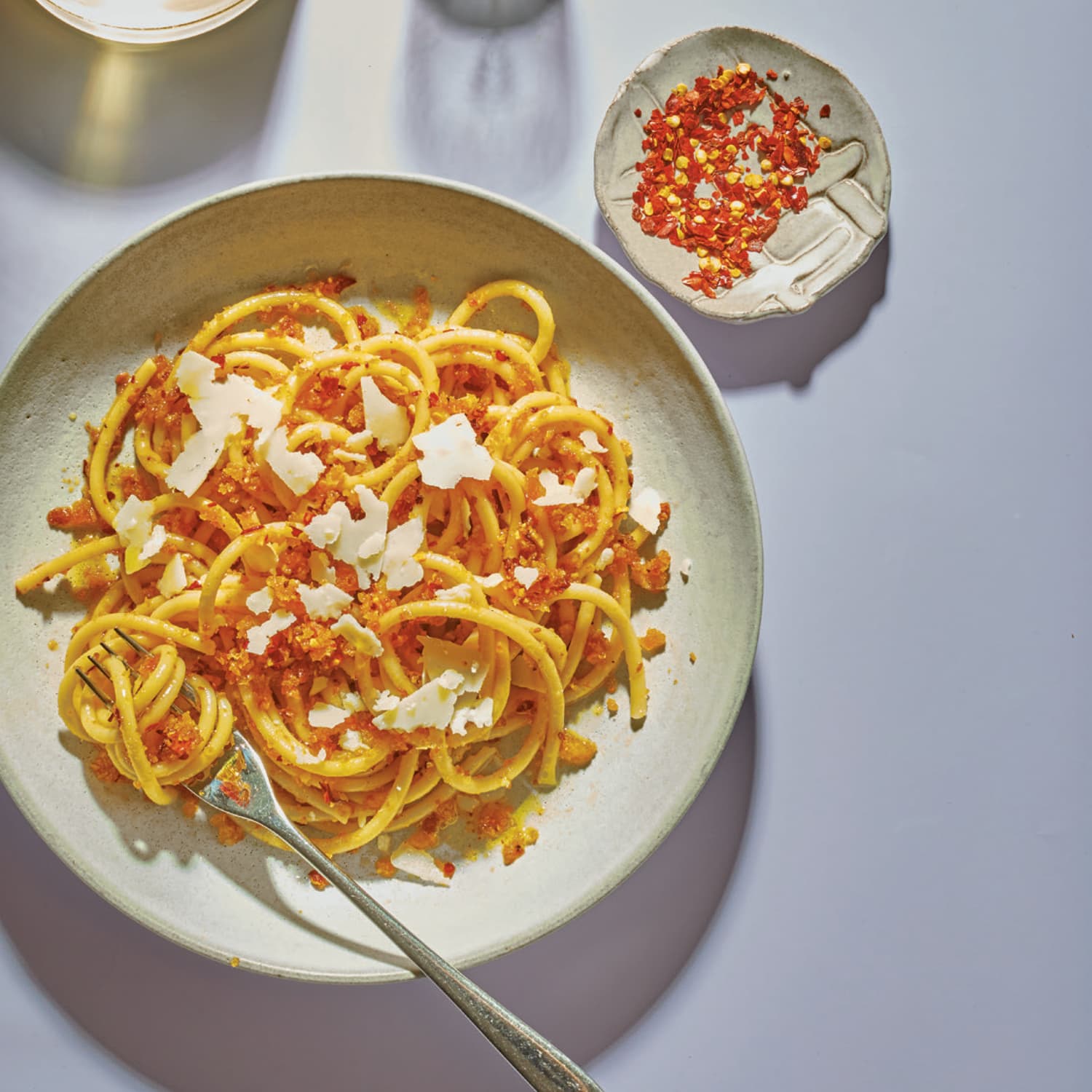 Spicy Bucatini Aglio E Olio Kitchn Featured in creamy & satisfying pasta recipes. spicy bucatini aglio e olio