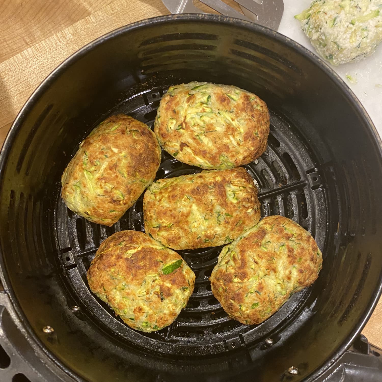 I Used My Air Fryer To Make Zucchini Ricotta Fritters and They're